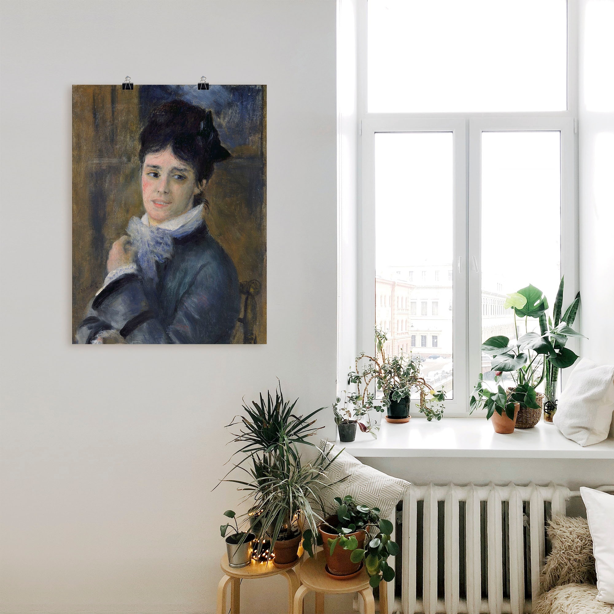 Artland Kunstdruck »Bildnis der Madame Claude Monet. 1872«, Frau, (1 St.), als Leinwandbild, Wandaufkleber oder Poster in versch. Grössen