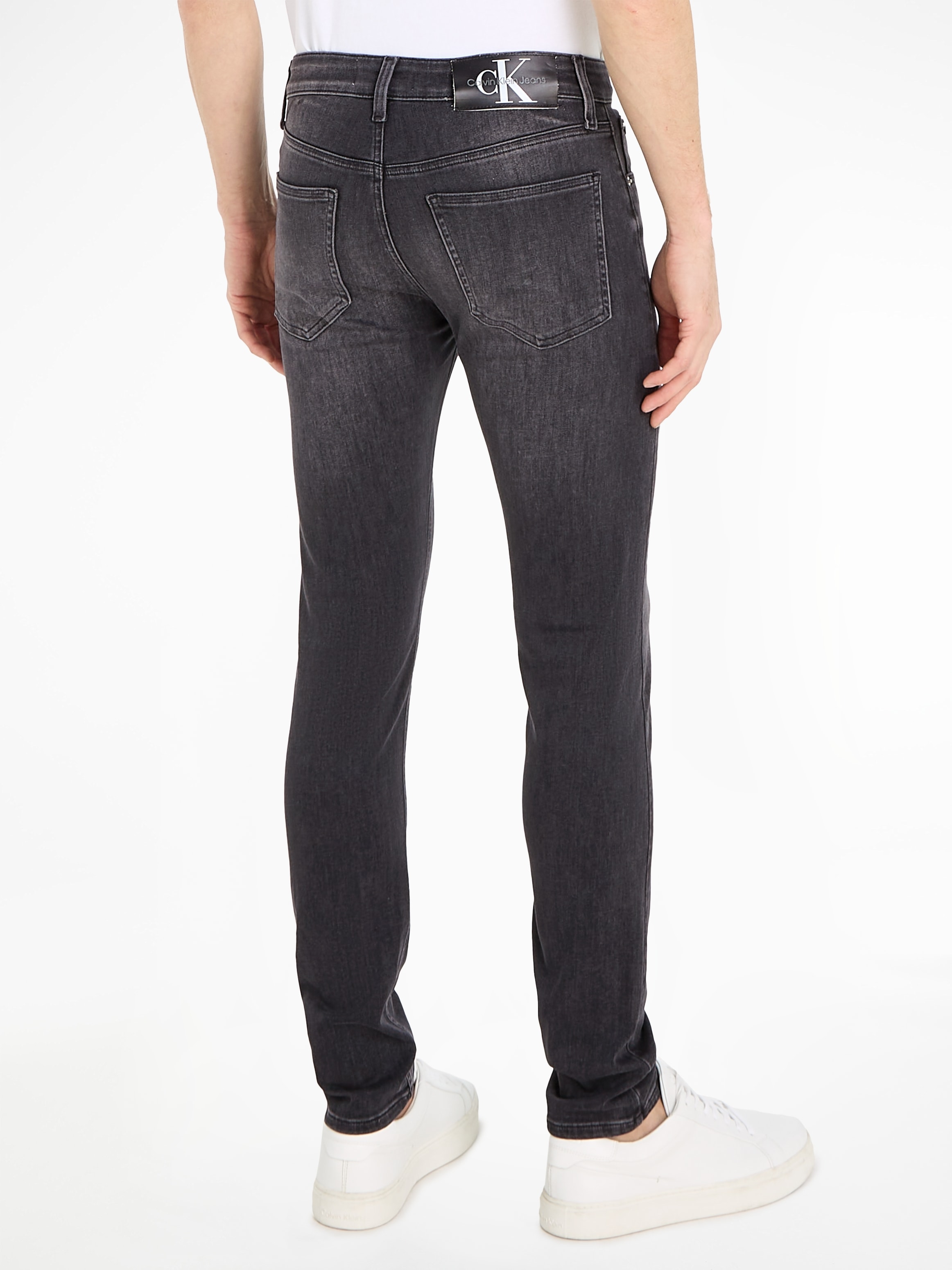 Calvin Klein Jeans Skinny-fit-Jeans »SKINNY«, mit Leder-Badge