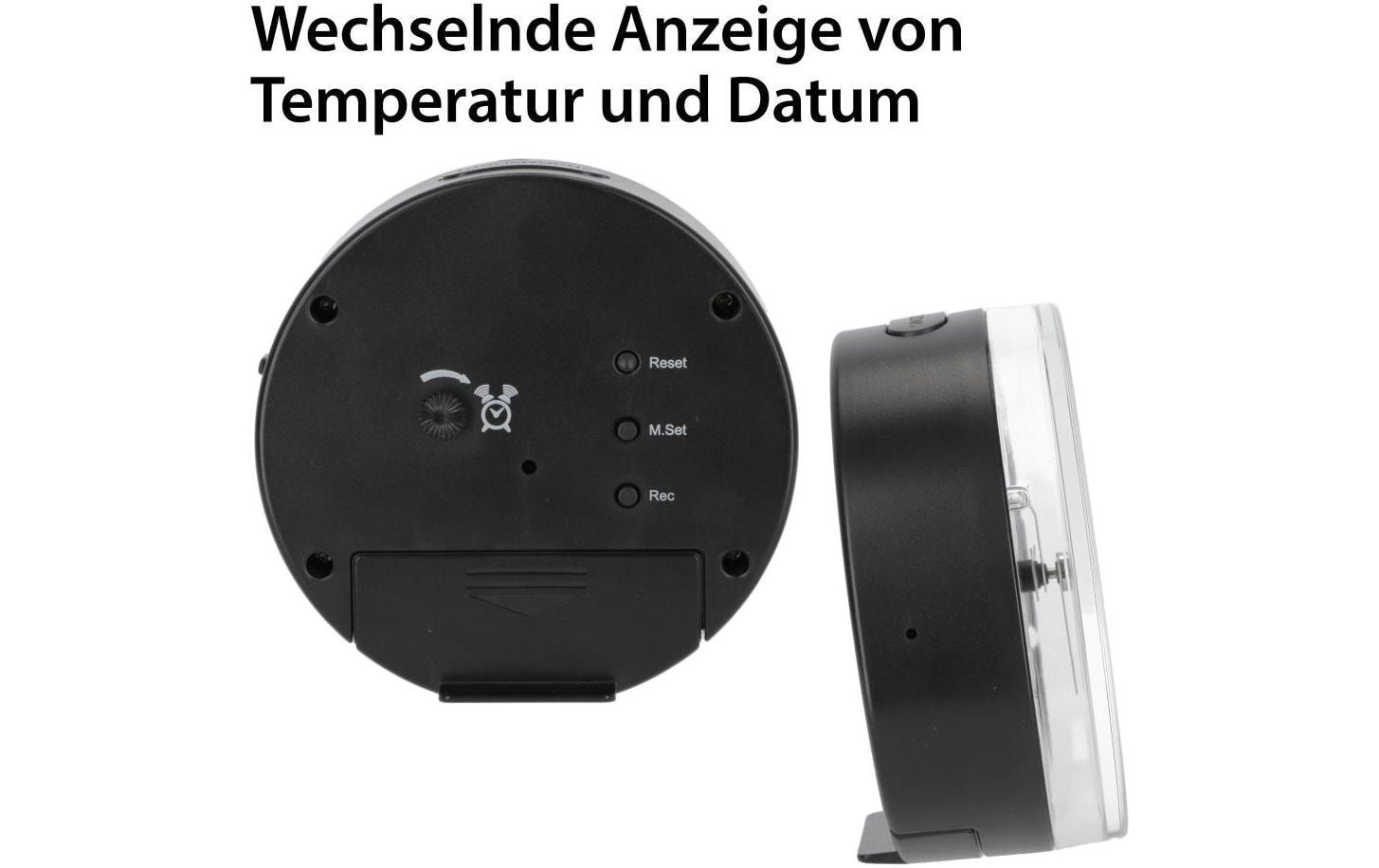 ADE Funkwecker »45299 x 4 cm Schwarz«