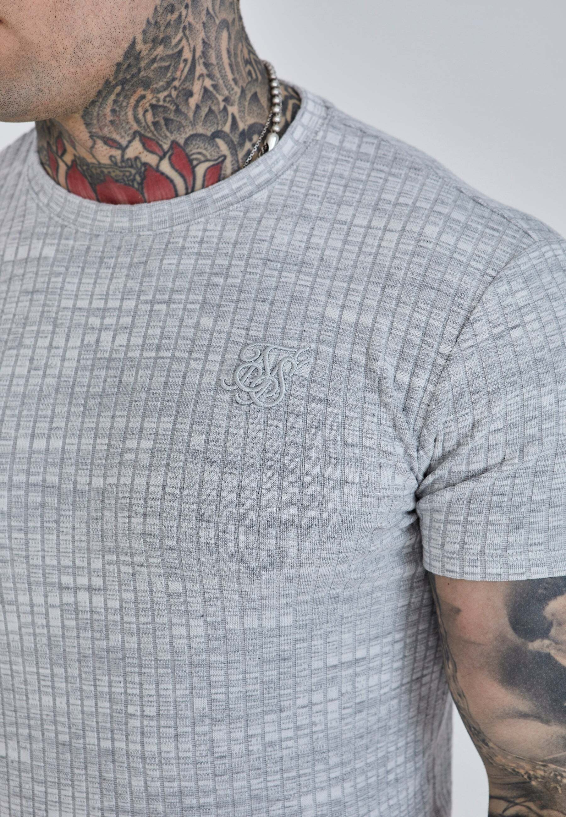 Siksilk T-Shirt »Siksilk T-Shirt Rib Knit T-Shirt«