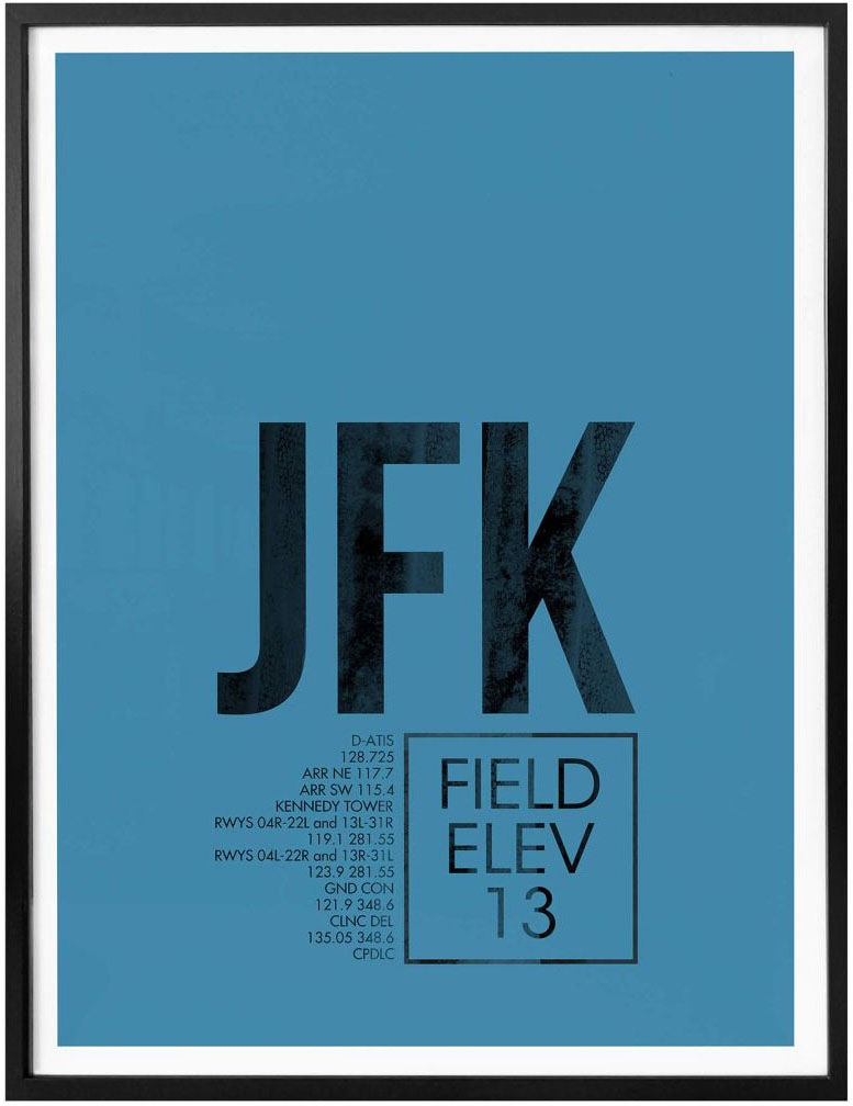 Poster, kaufen Wandbild, St.), | Jelmoli-Versand Wandposter (1 »Wandbild online York«, Bild, Flughafen, Wall-Art Flughafen JFK Poster New