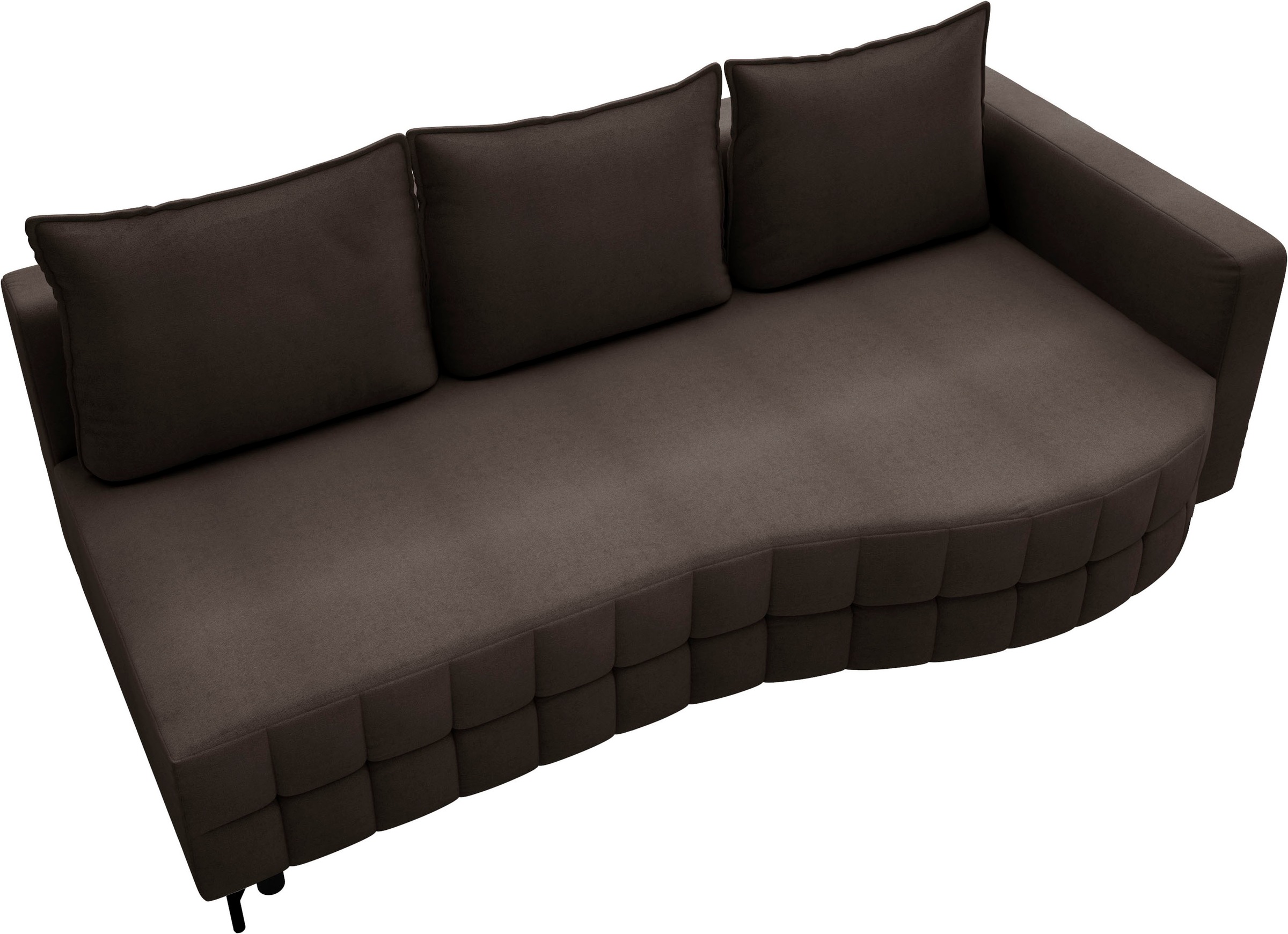 exxpo - sofa fashion Loungesofa »T wiggy Schlafsofa mit Bettfunktion und Bettkasten,«, komfortabler Federkern, super Sitzkomfort, elegante Formensprache