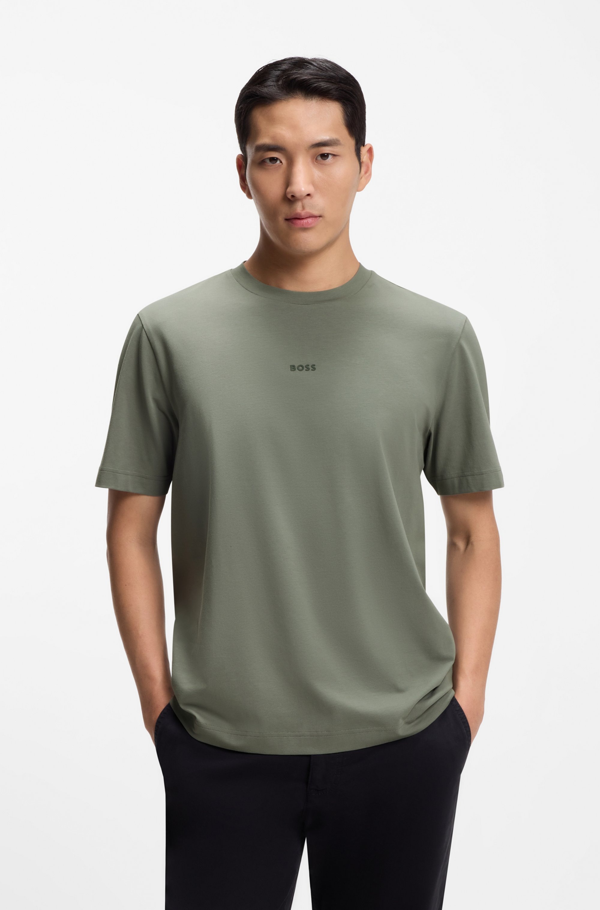 BOSS ORANGE T-Shirt "TChup" mit Rundhalsausschnitt