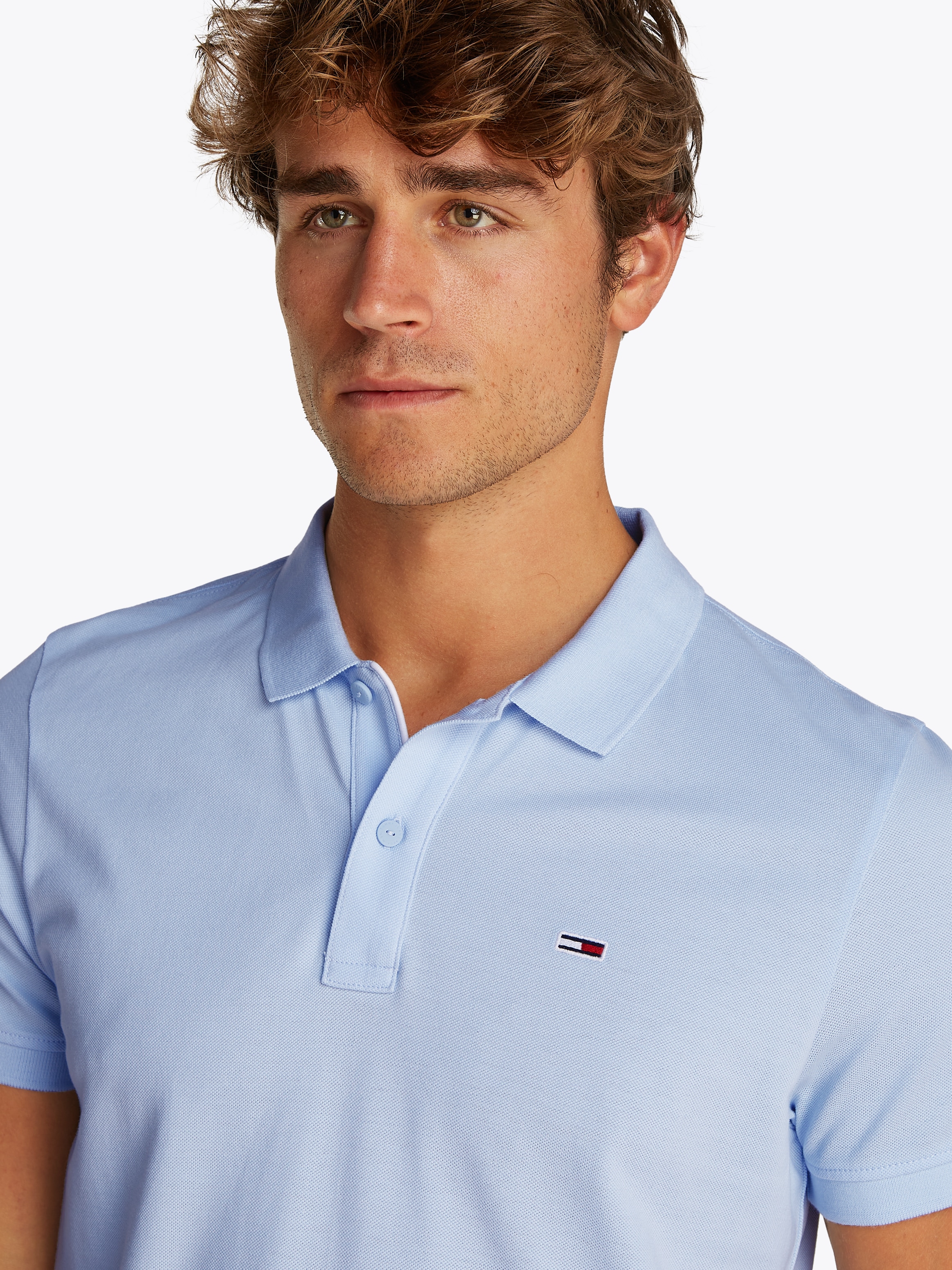Tommy Jeans Poloshirt »TJM SLIM PLACKET POLO EXT«