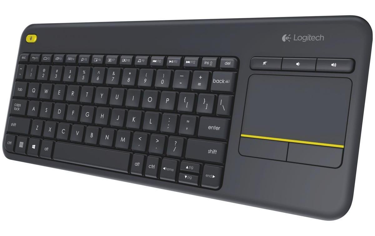 Logitech PC-Tastatur »K400 Plus US-Layout«, (Ziffernblock-Touchpad)