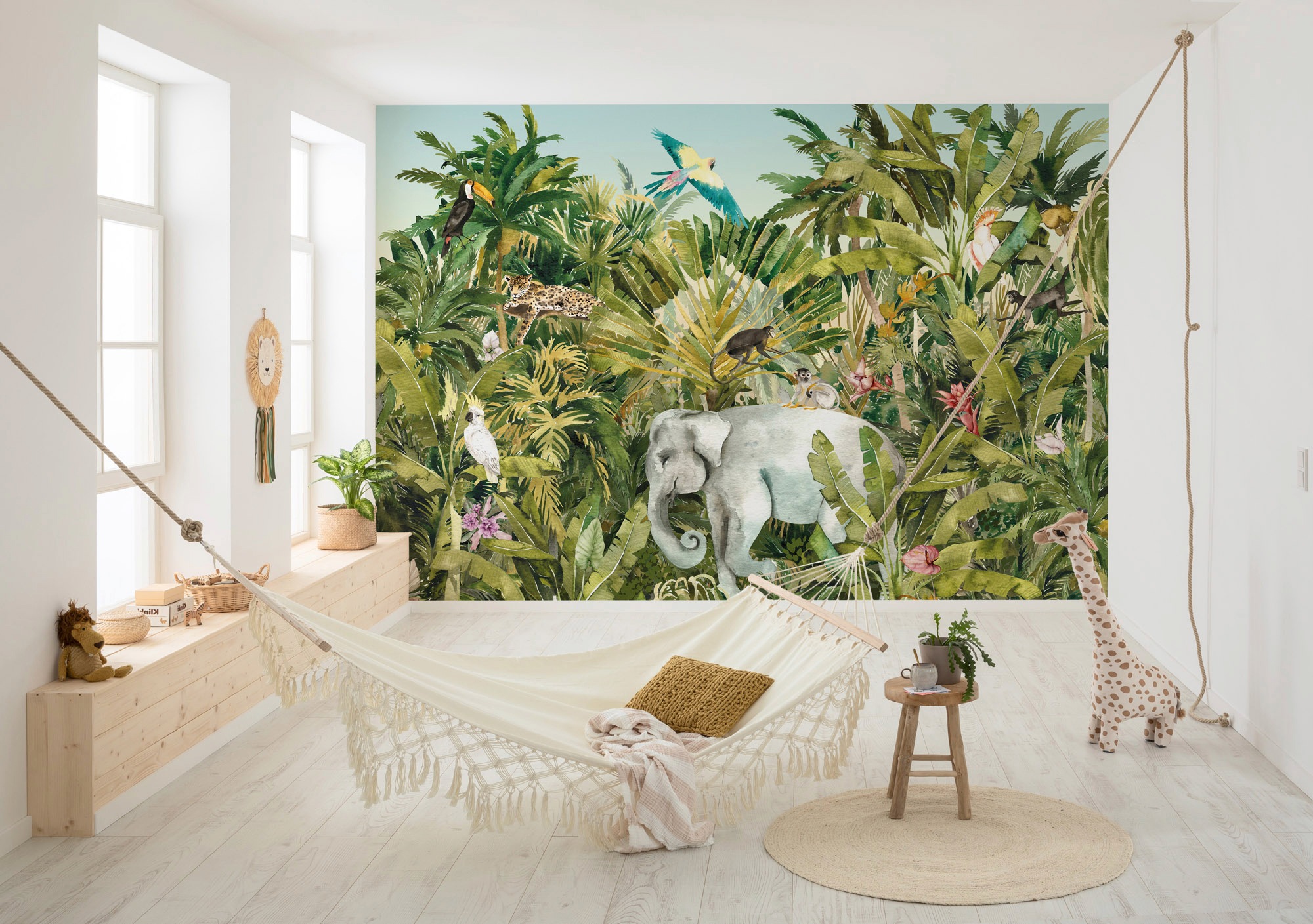 Komar Vliestapete »Digitaldruck Vlies - Jungle Expedition - Grösse 400 x 280 cm«, bedruckt, Kinderzimmer