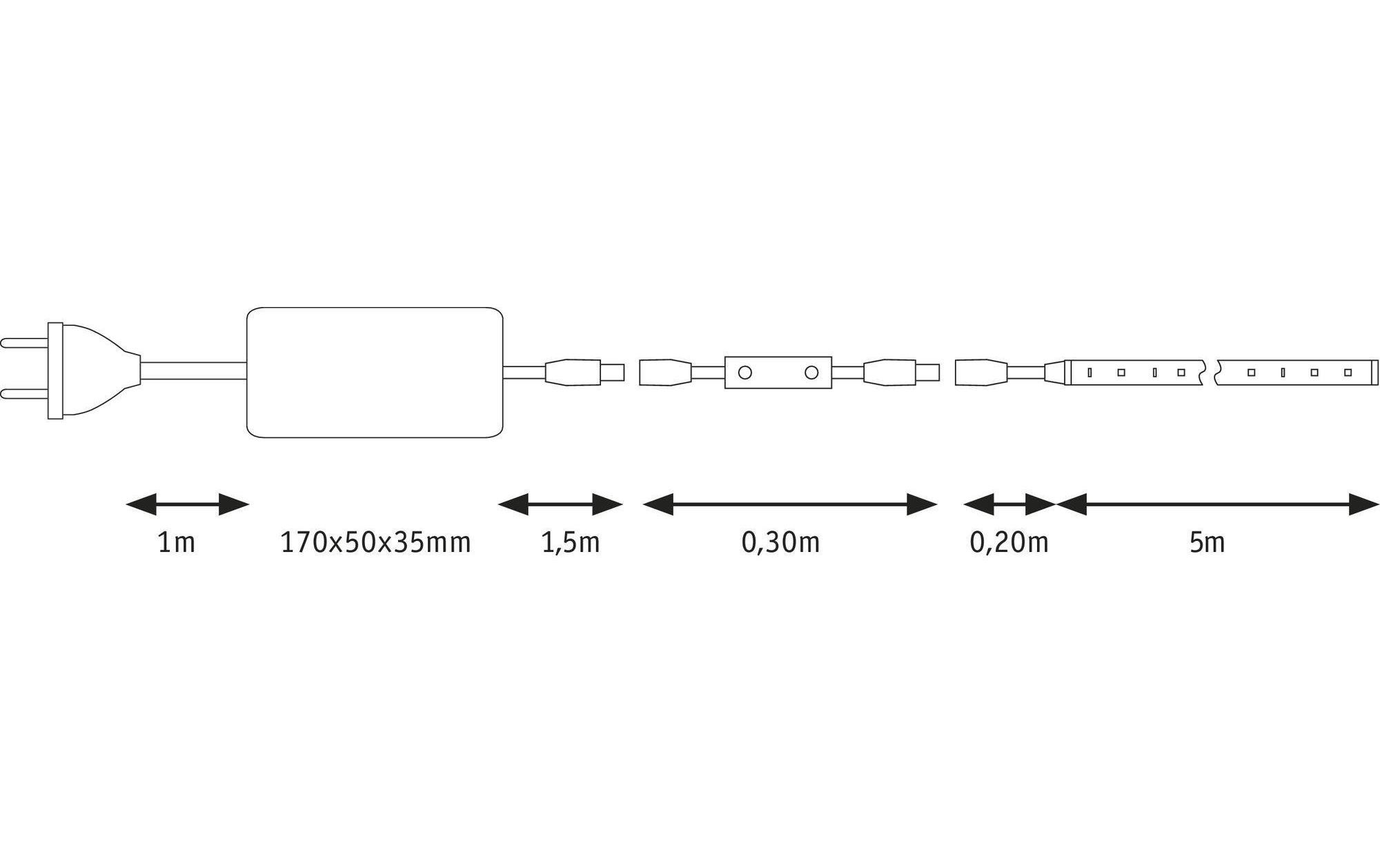 Paulmann LED-Streifen »SimpLED Power 3«, 360 St.-flammig