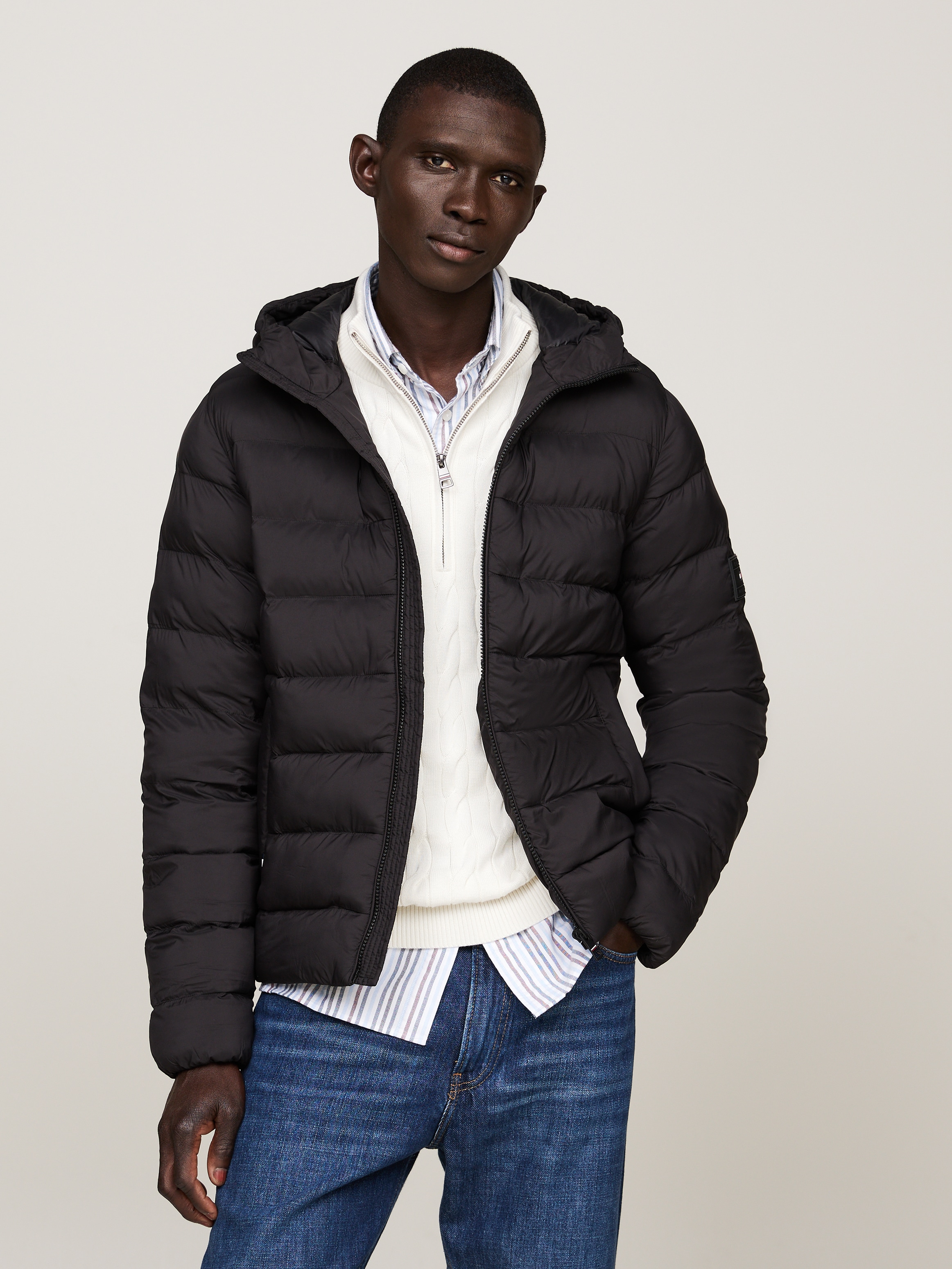 Steppjacke »MID WEIGHT HOODED JACKET«, mit Kapuze