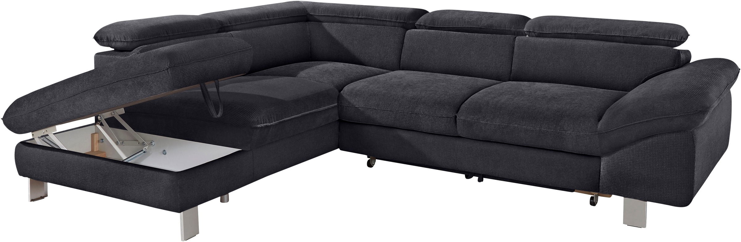 COTTA Ecksofa »Driver L-Form«, mit Kopfteilverstellung, wahlweise mit Bettfunktion & Bettkasten