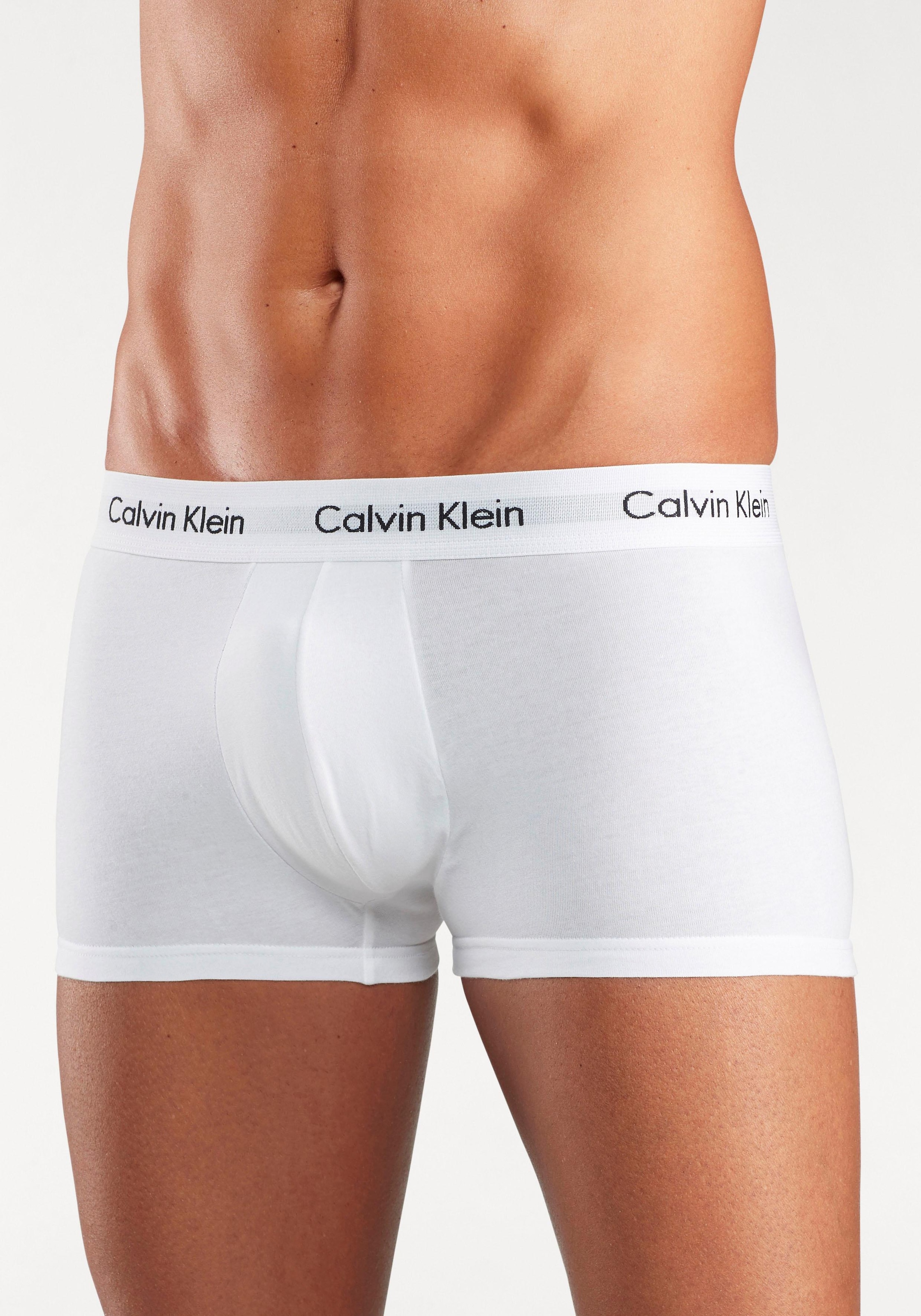 Calvin Klein Underwear Trunk »CK Low Rise Trunk 3 PACK«, (3 St.), mit weissem Webbund