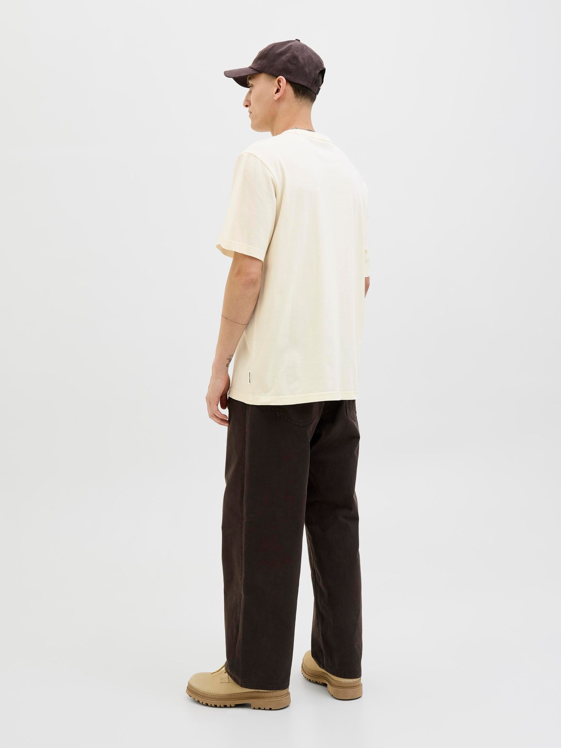 Jack & Jones Rundhalsshirt »JJEDOVER PRINT TEE SS CREW NECK«