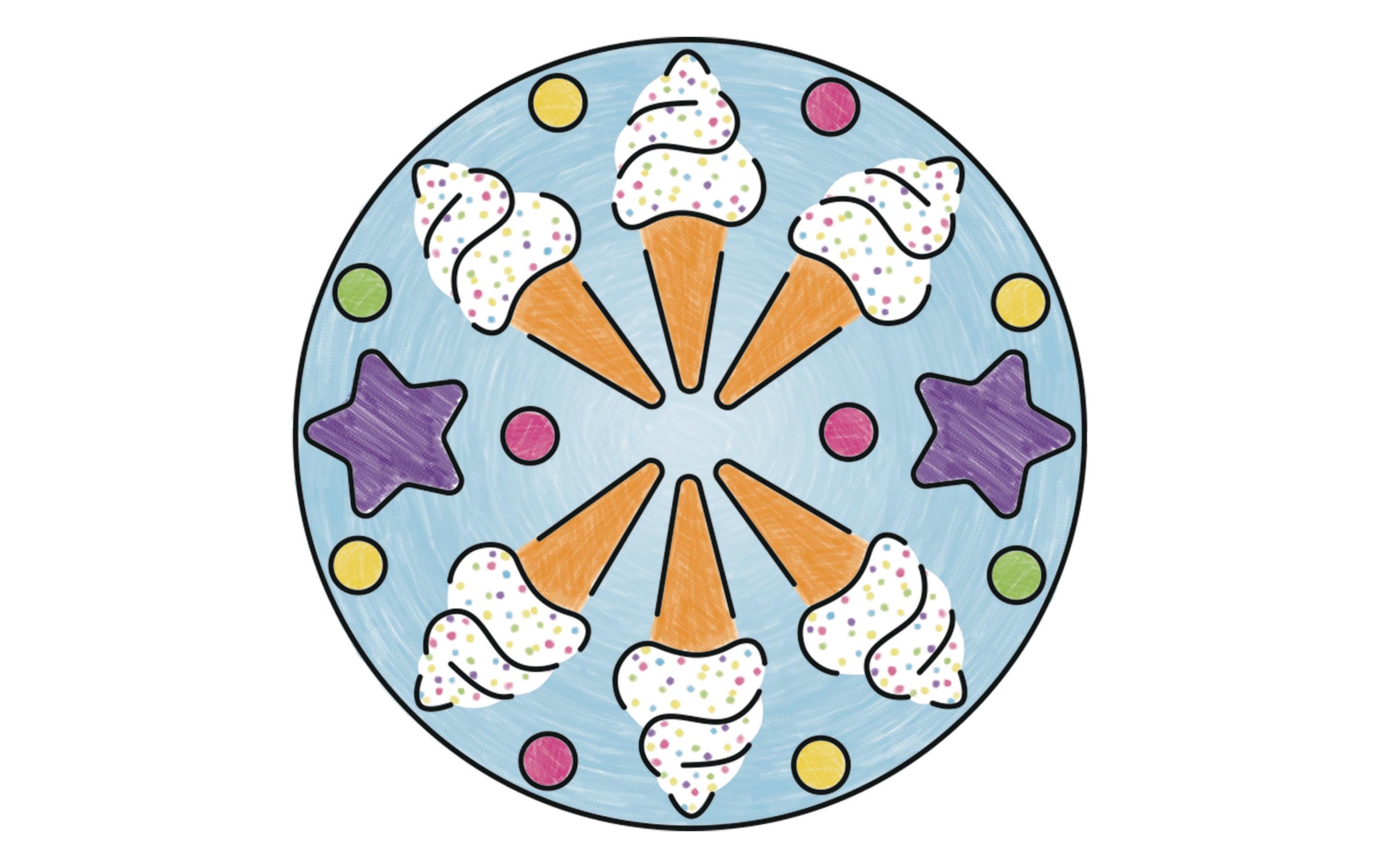 Ravensburger Malvorlage »Mandala-Designe«