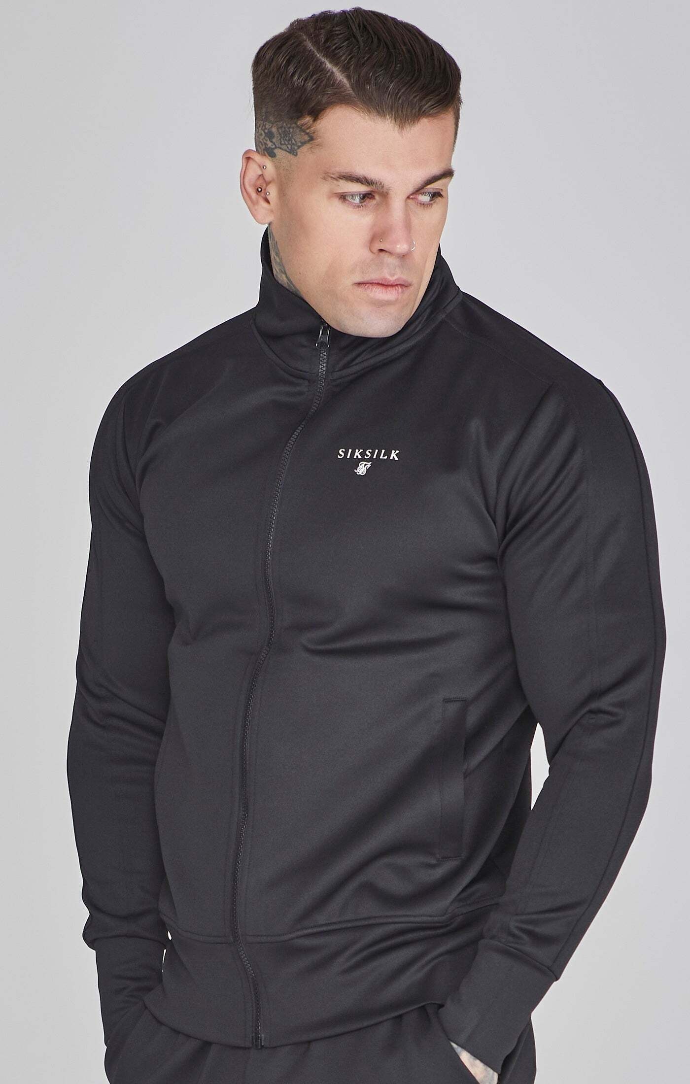 Siksilk Sweatjacke »Siksilk Sweatjacken Essentials Poly Track Top«
