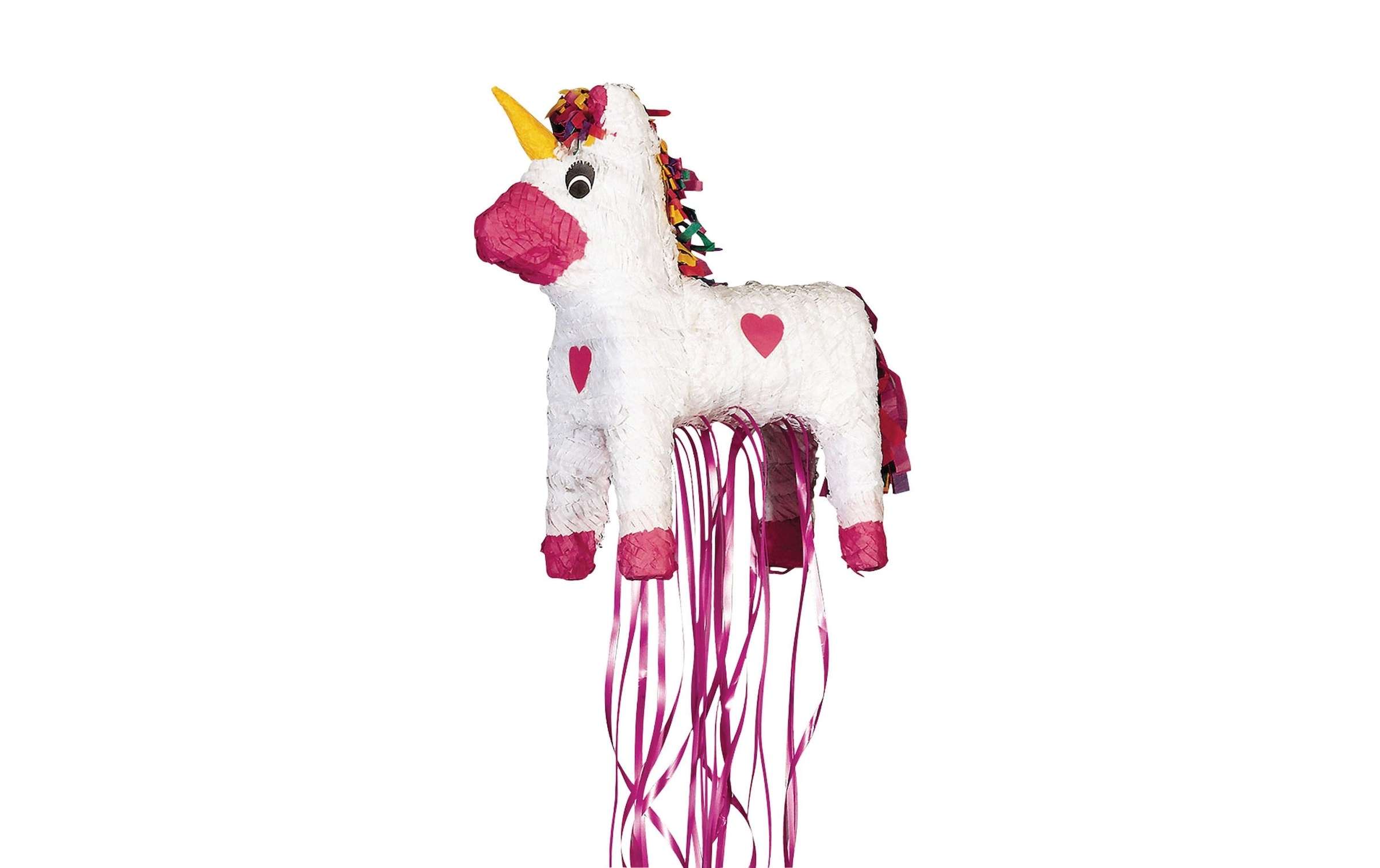 Pinata »Einhorn zum ziehen, Pink/Weiss«