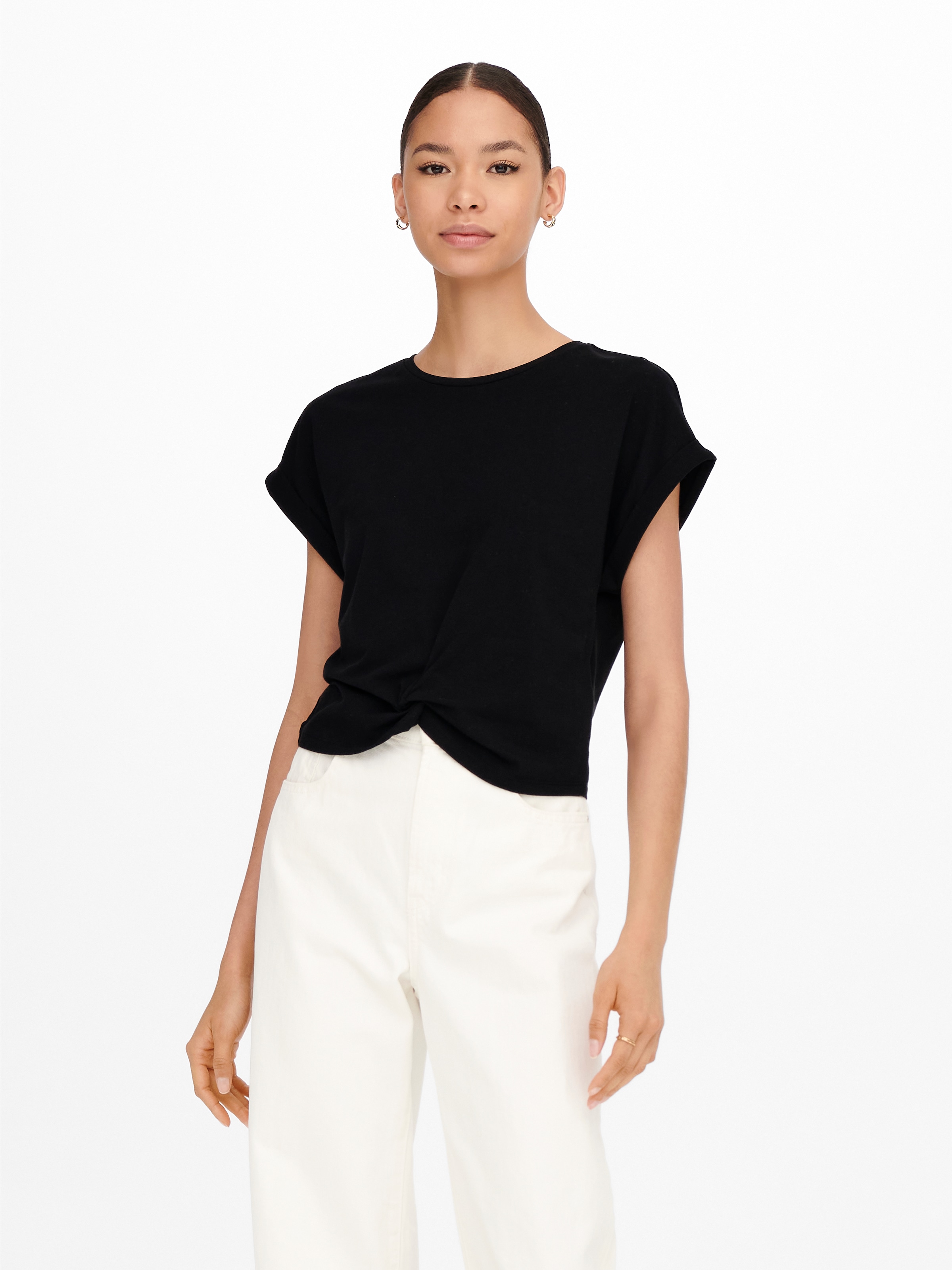 ONLY Kurzarmshirt »ONLREIGN S/S KNOT TOP NN«