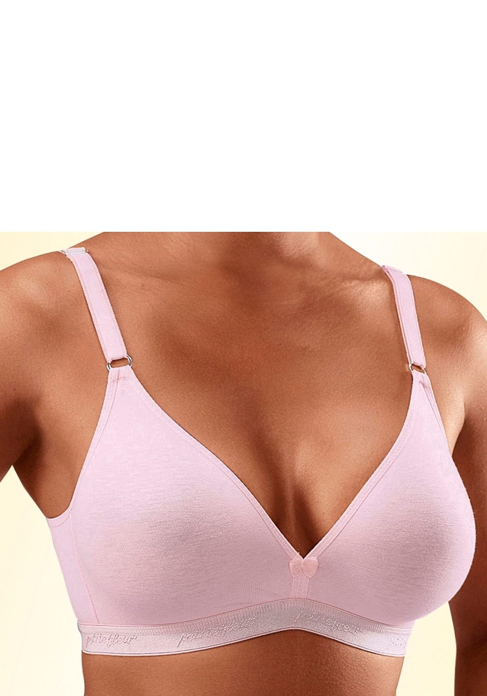 petite fleur Bralette-BH, 3 Bügel (Packung, Jelmoli-Versand Triangel-Schnitt Schweiz bei shoppen im Basic Baumwolle, online Dessous Stück), ohne aus