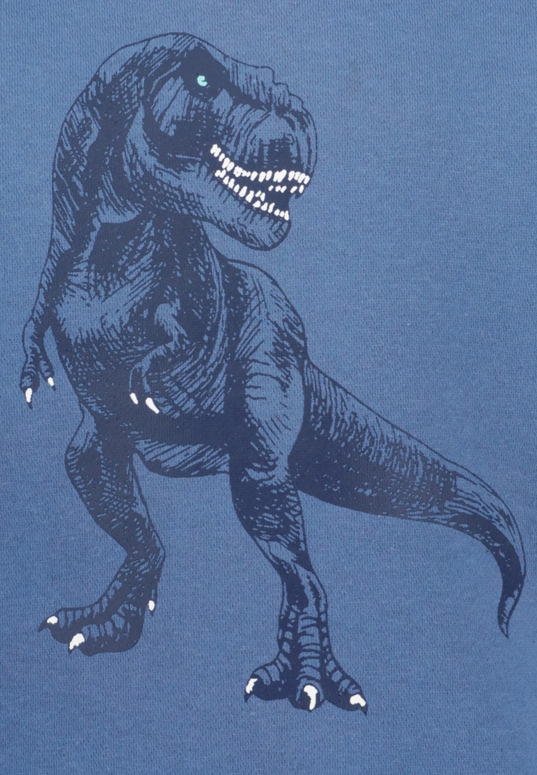 Blue Seven Sweatshirt, mit grossem Dino-Frontmotiv