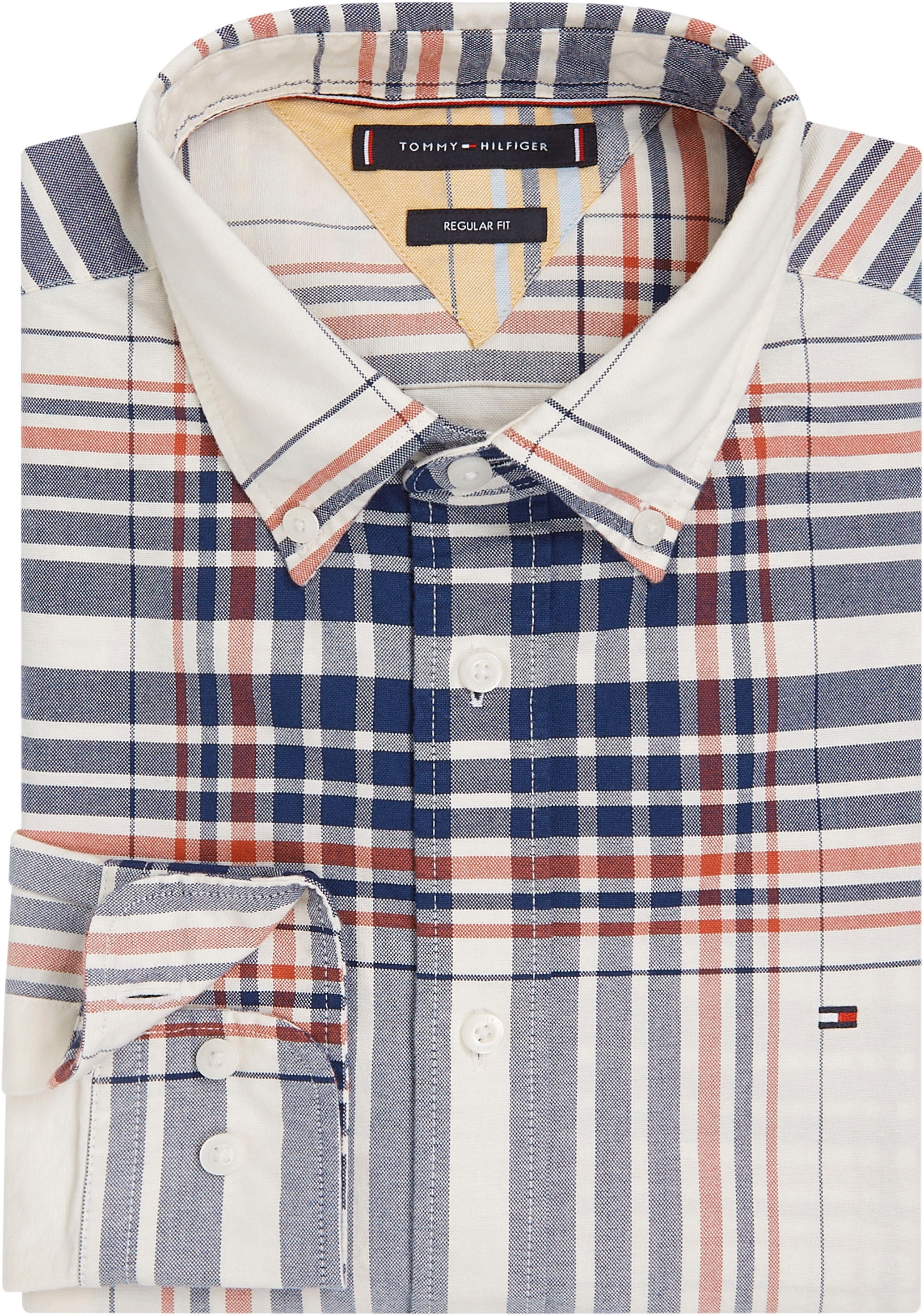 Tommy Hilfiger Langarmhemd »XL OXFORD CHECK RF SHIRT«, mit grossem Karomuster