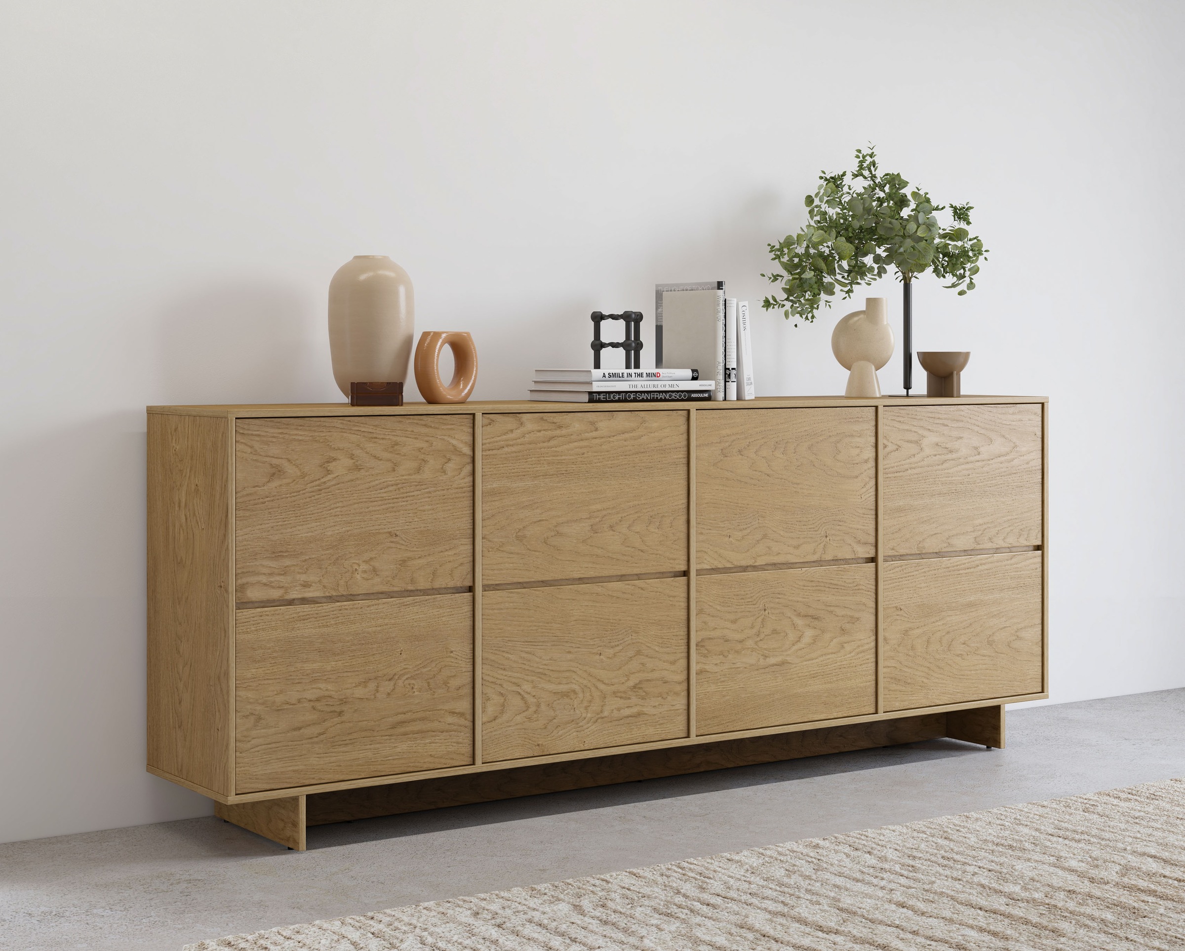 OTTO home "TATAMI" Anrichte mit viel Stauraum, Böden verstellbar, push-to-open-Funktion