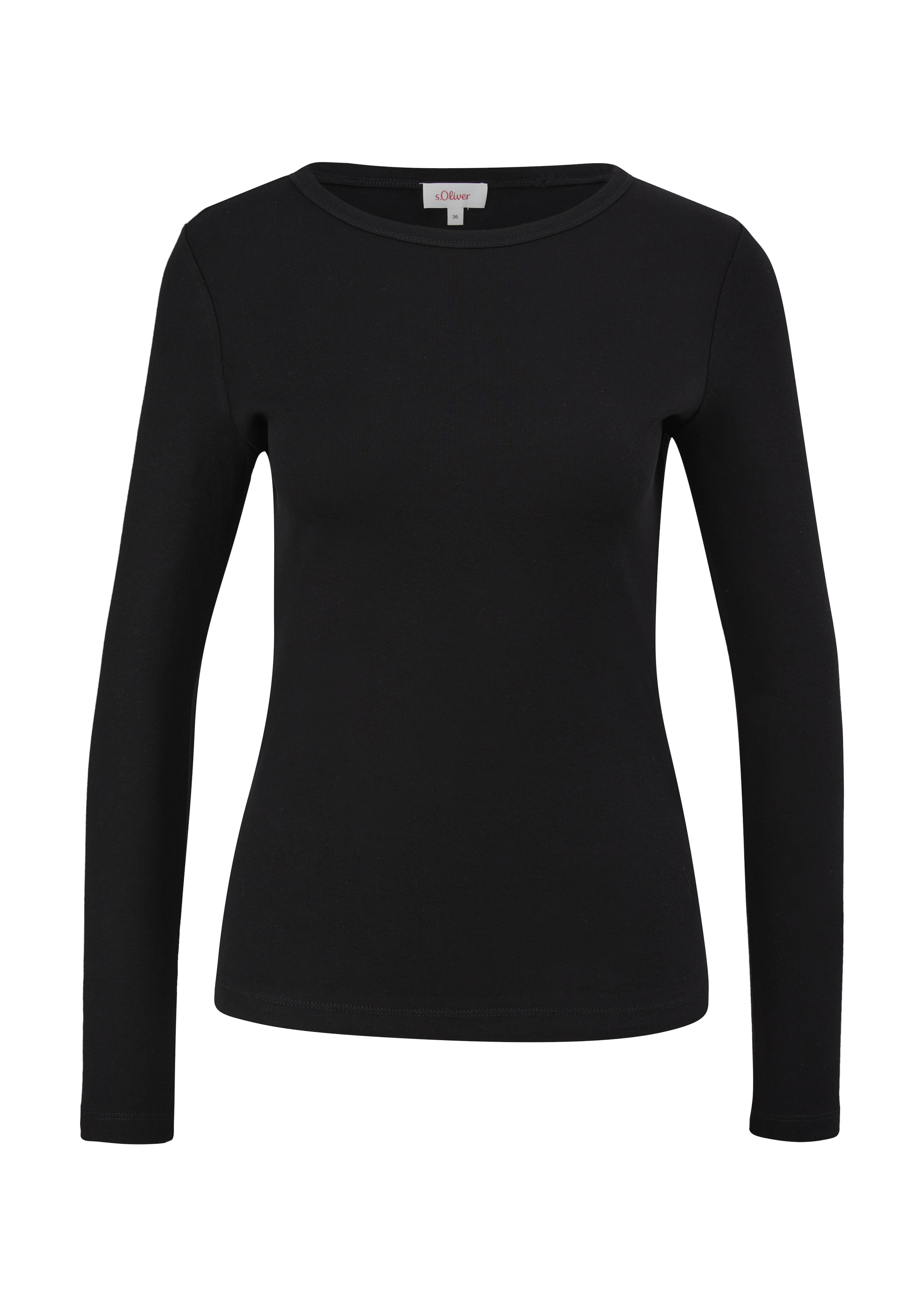 s.Oliver Langarmshirt, mit U-Boot-Ausschnitt
