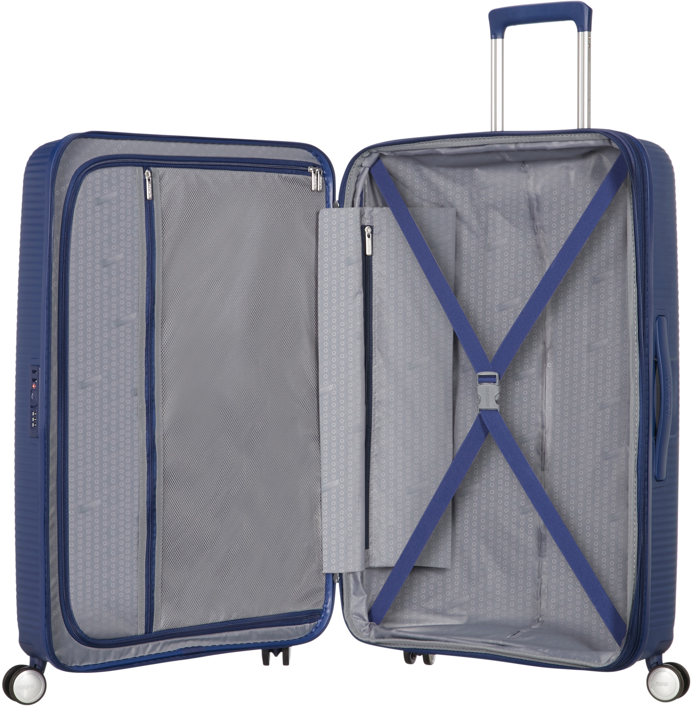 American Tourister® Hartschalen-Trolley »SOUNDBOX, in verschiedenen Farben und Grössen«, 4 Rollen, Reisekoffer Trolley Aufgabegepäck TSA-Zahlenschloss Volumenerweiterung