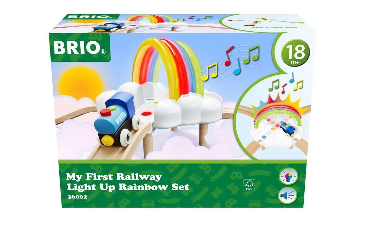 BRIO® Spielzeugeisenbahn-Kreuzung »Brio Bahn Regenbogen-Set«