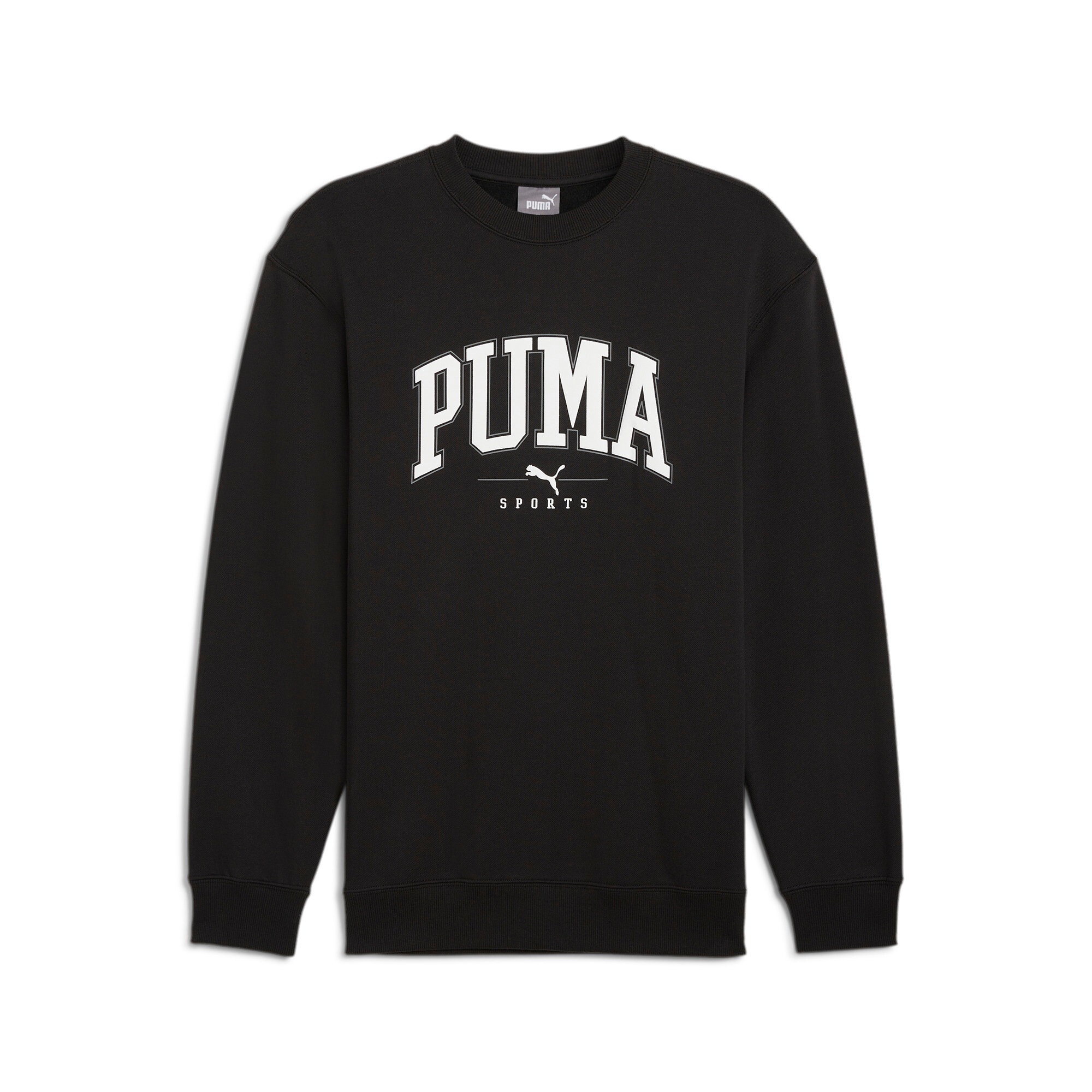 PUMA Sweatshirt »SQUAD CREW FL«, im sportlichen College-Style, mit weichem Fleecefutter, Regular Fit