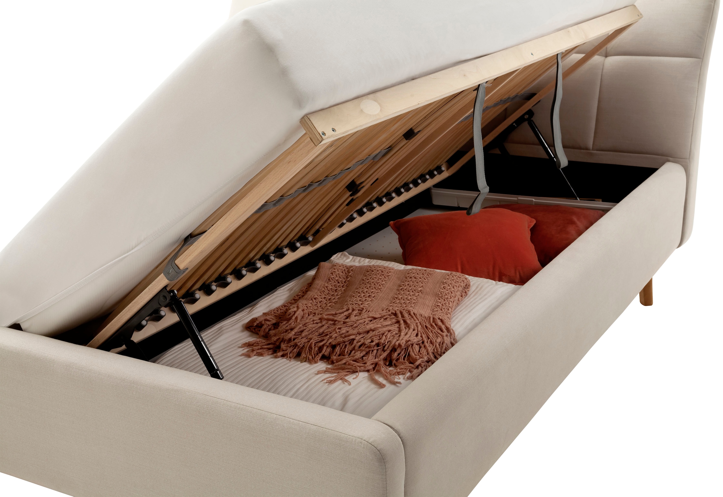 meise.möbel Polsterbett »Mila«, mit Bettkasten