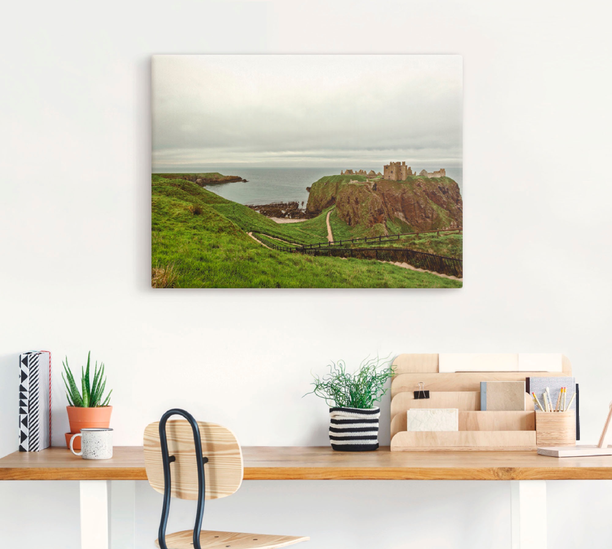 Artland Leinwandbild »Historisches Schottland«, Europa, (1 St.), auf Keilrahmen gespannt