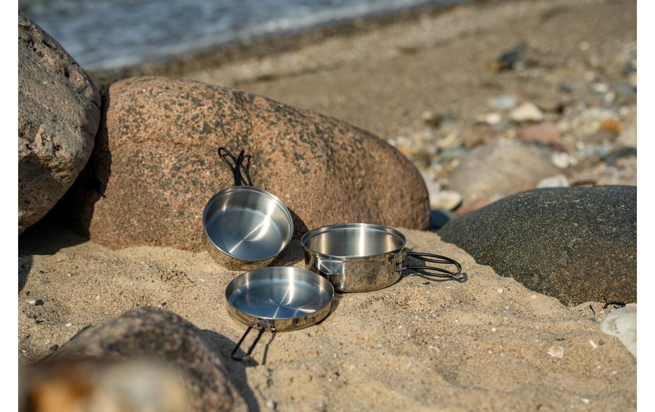 easy camp Kochtopf »Cook Set«, Edelstahl
