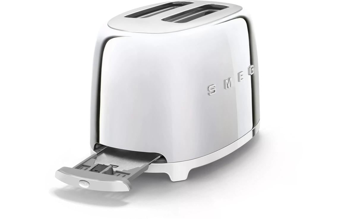 Smeg Toaster »50'S Retro Style TSF01SSEU Metall«, für 2 Scheiben