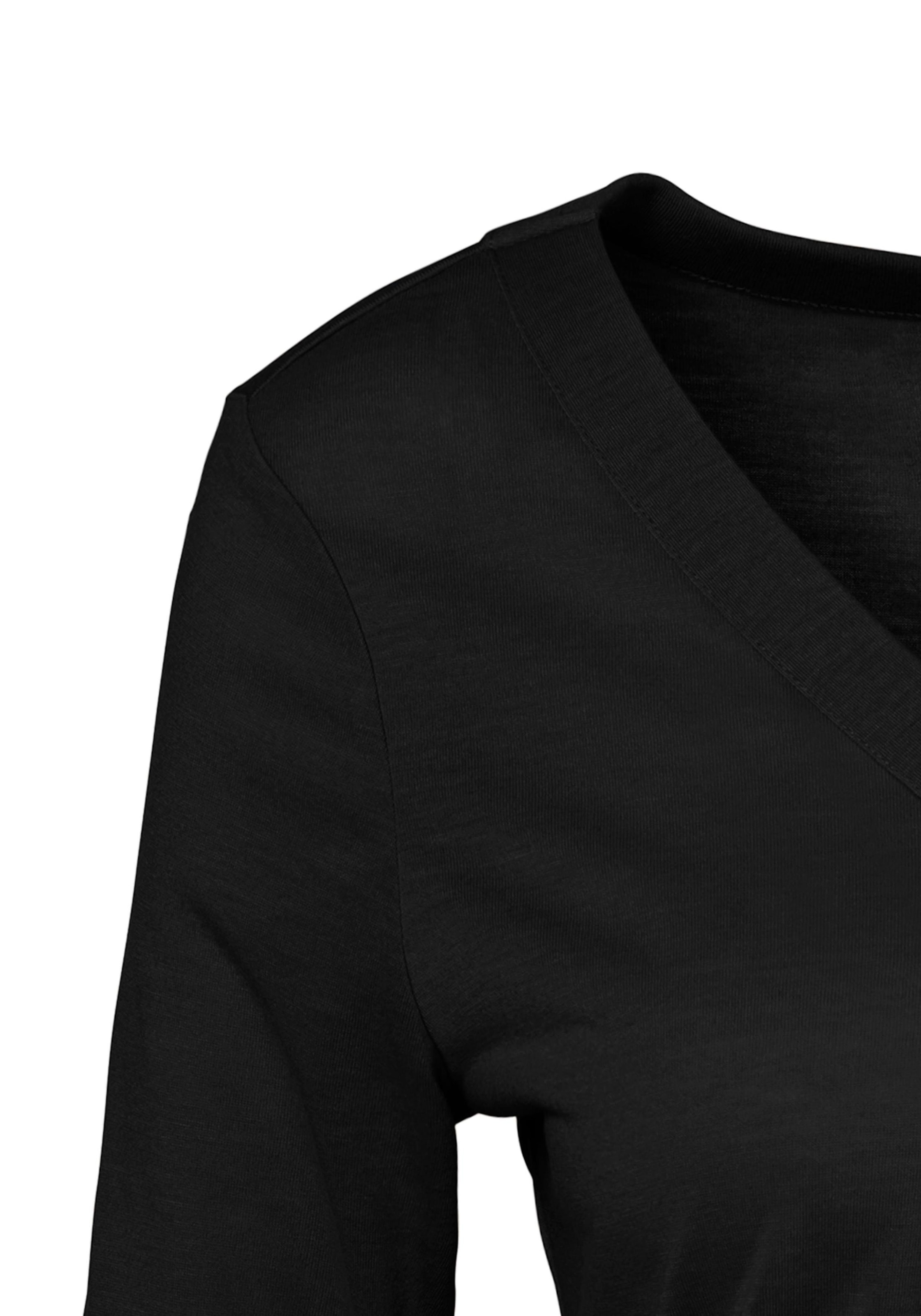 LASCANA 3/4-Arm-Shirt, mit modischen Ärmeldetails und V-Ausschnitt,  Blusenshirt online kaufen bei Jelmoli-Versand Schweiz | Rundhalsshirts