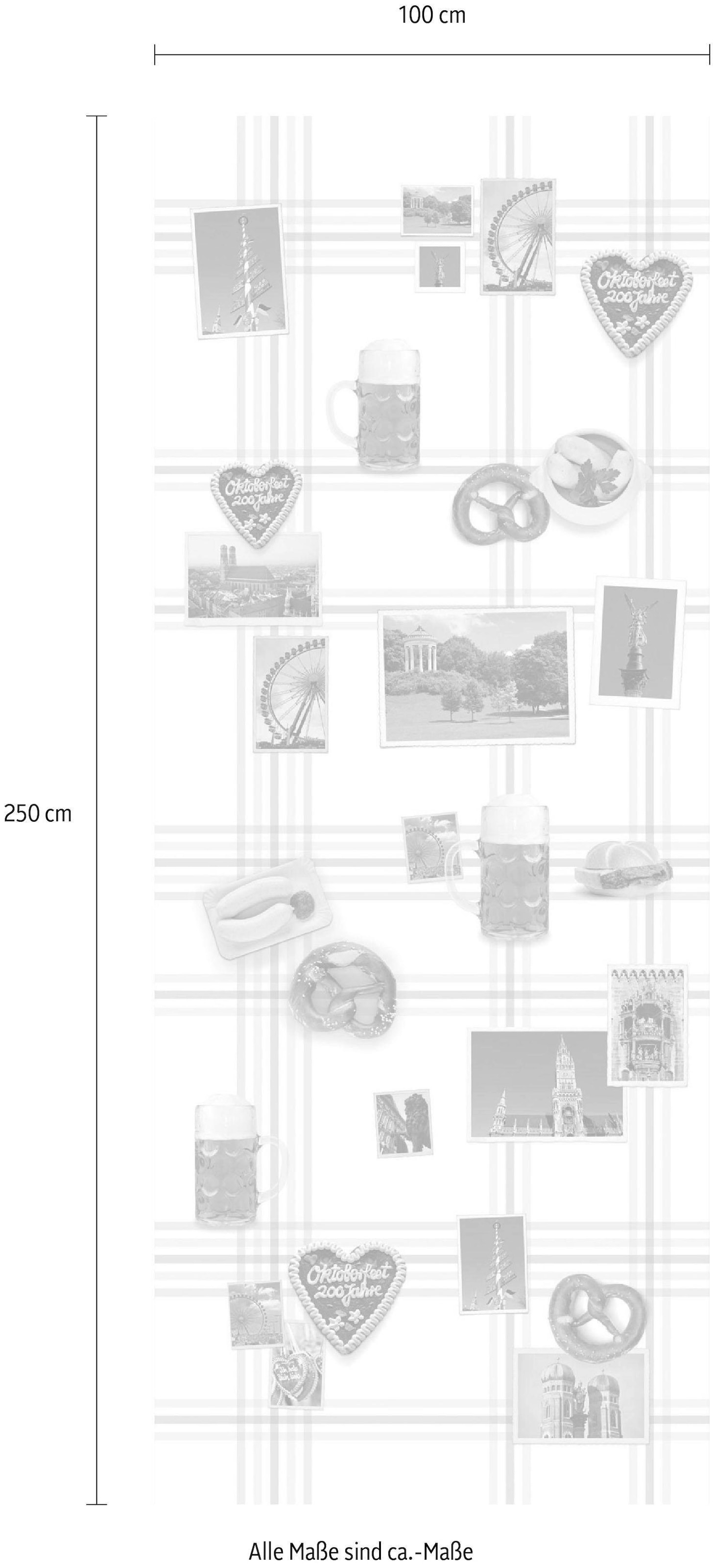 Komar Vliestapete »Digitaldruck Vlies - München - Grösse 100 x 250 cm«, bedruckt, Wohnzimmer, Schlafzimmer