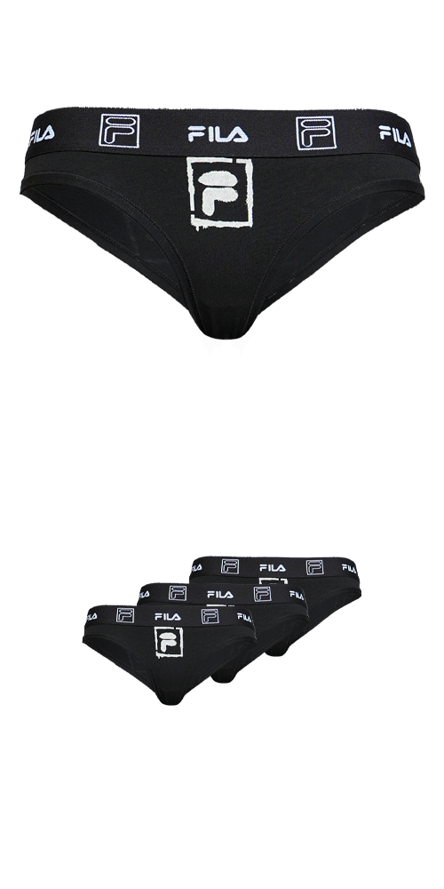 Fila Slip 3er Pack, mit Logo-Bündchen