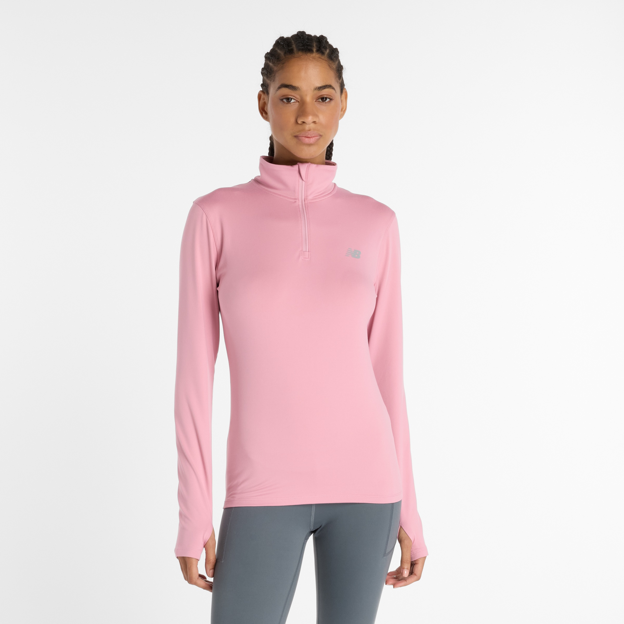 New Balance Laufshirt »SPORT ESSENTIALS SPACE DYE 1/4 ZIP« 1 tlg.