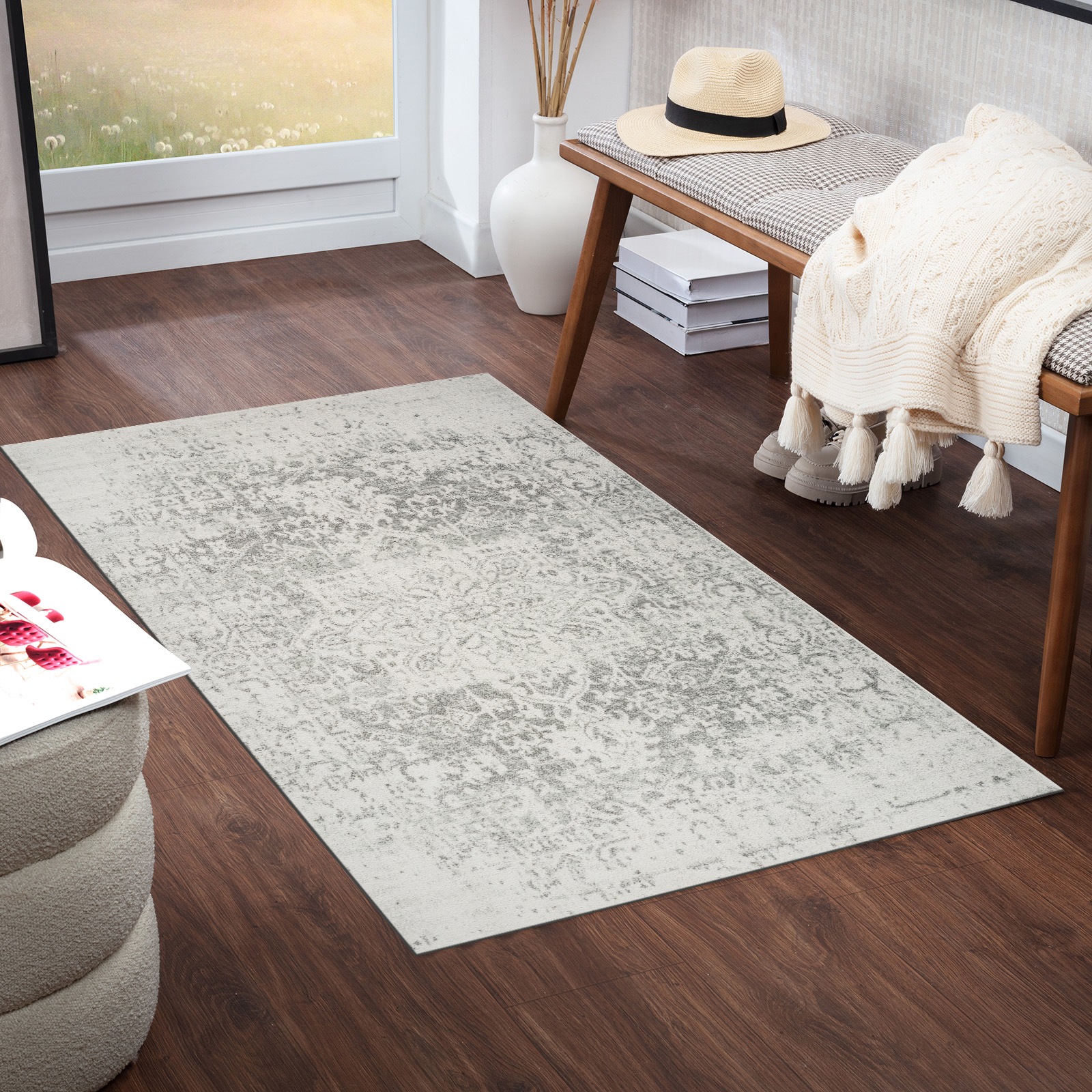 Livabliss Teppich »SYRACUSA«, rechteckig, 12 mm Höhe, Kurzflor Orientteppich, Wohnzimmer, Schlafzimmer, Orange