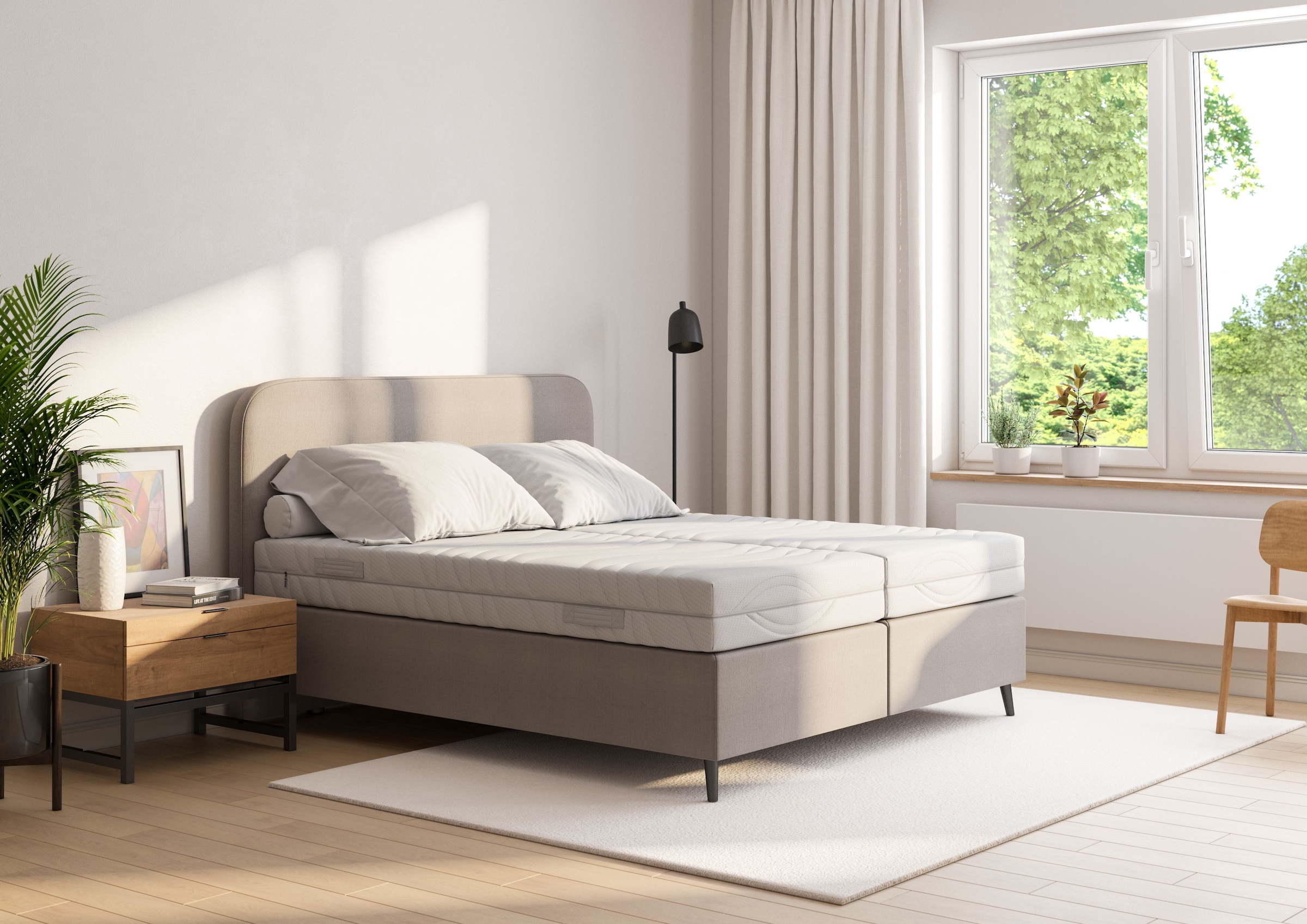 Malie Taschenfederkernmatratze »MALINA, 5 Zonen Matratze 90x200 cm, 140x200 cm & weitere Grössen«, 22 cm hoch, (1 St., 1-tlg.), 22cm hoch, Matratze H2/H3, ergonomisch, atmungsaktiv