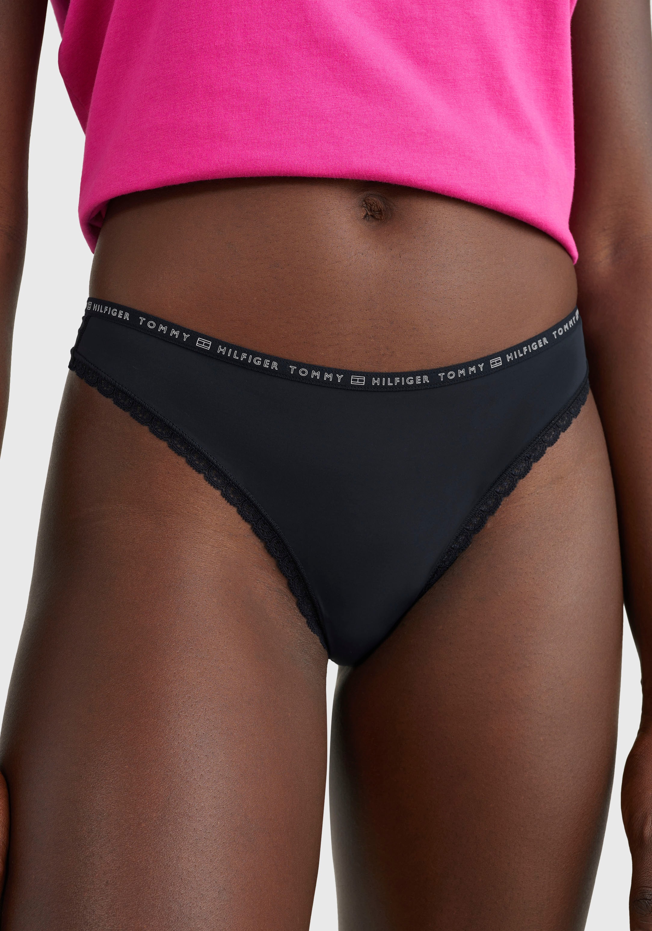 ❤ Tommy Hilfiger Underwear T-String, (Set, 3 St., 3er-Pack), mit  Blümchenspitze kaufen im Jelmoli-Online Shop