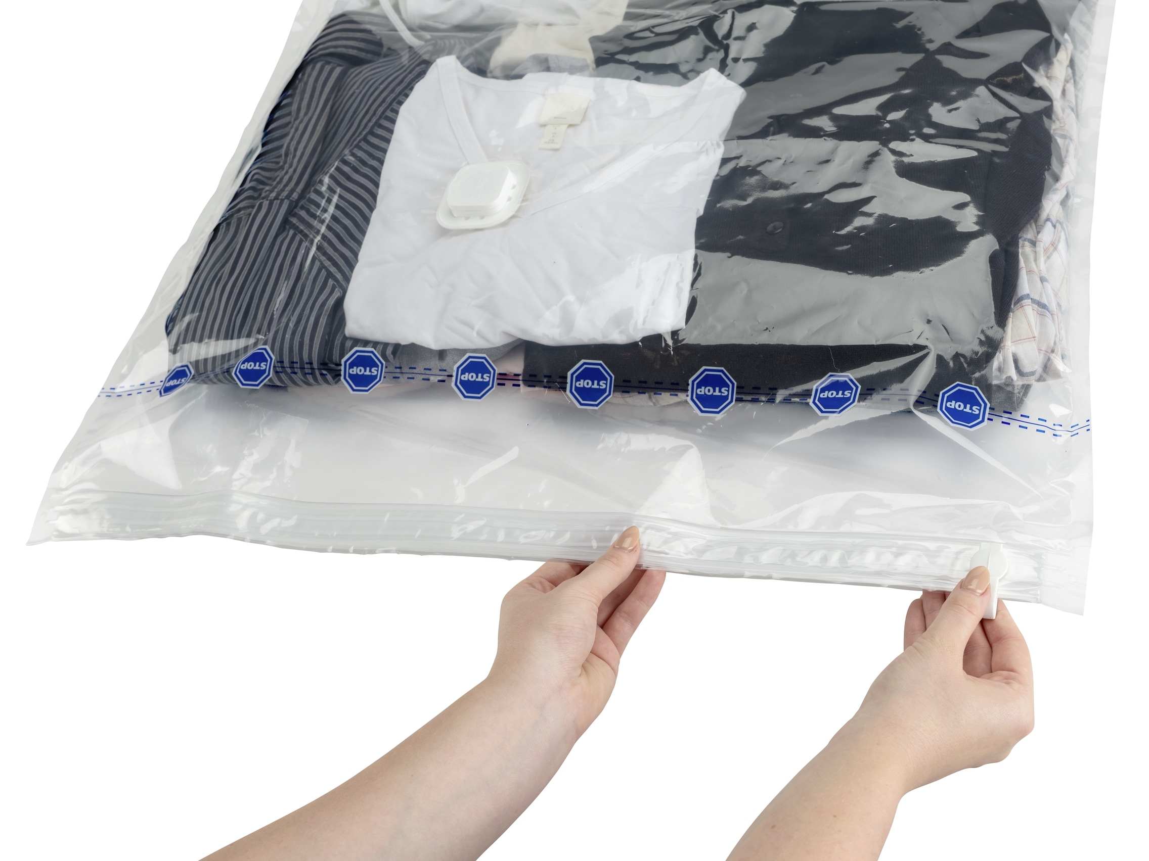 WENKO Vakuumierbeutel »Vakuum Jumbo Cube XXL«, extra grosser Vakuumbeutel für Kleidung, Gartenpolster & Bettdecken