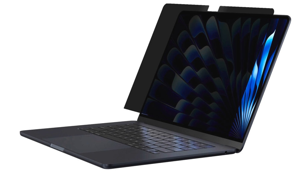 Targus Displayschutzglas »Magnetic Privacy Screen«, für Apple MacBook Air 15,3, Displayschutzfolie, Schutzfolie, Bildschirmschutz, kratz- & stossfest