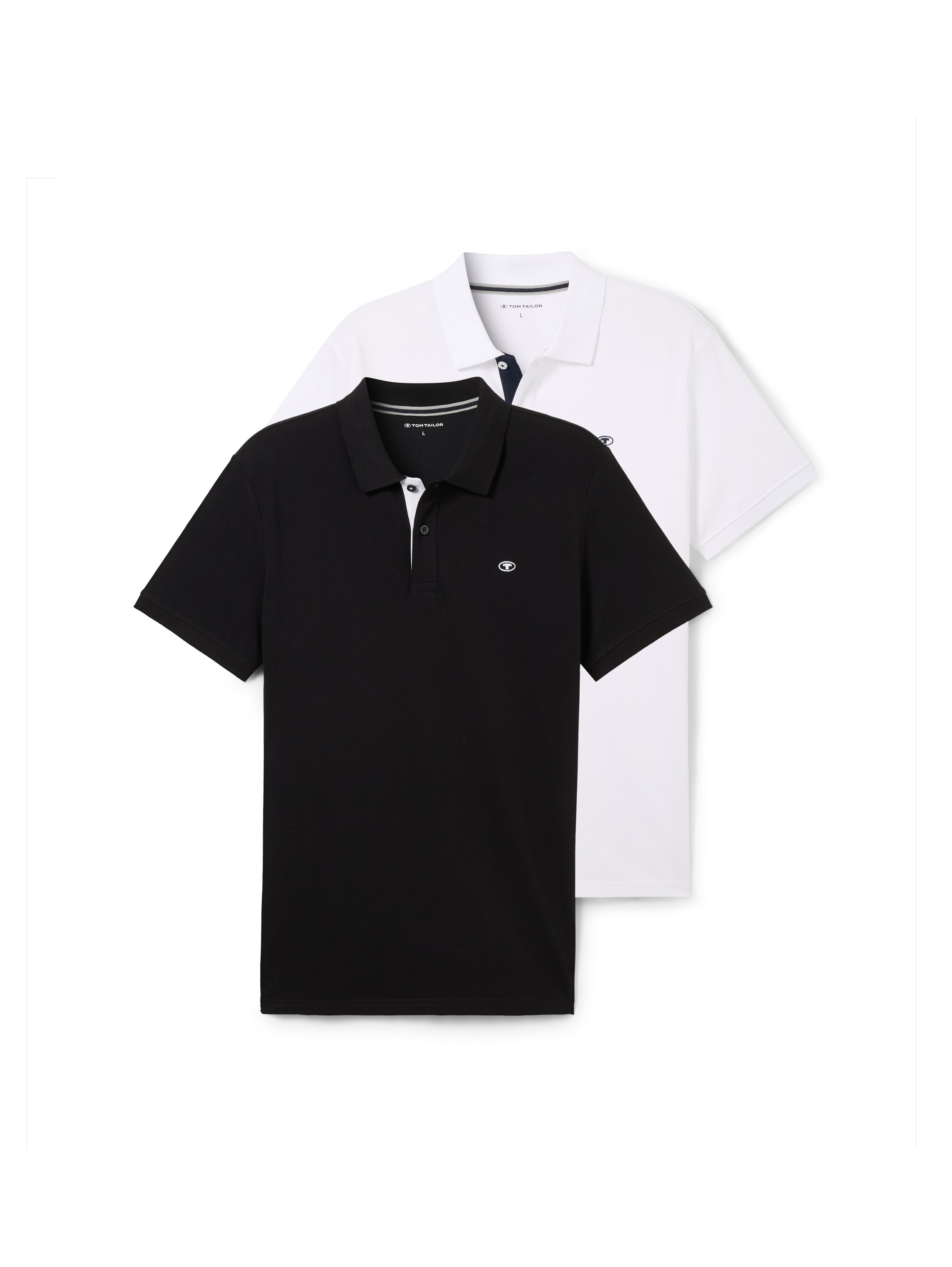 TOM TAILOR Poloshirt, im Doppelpack