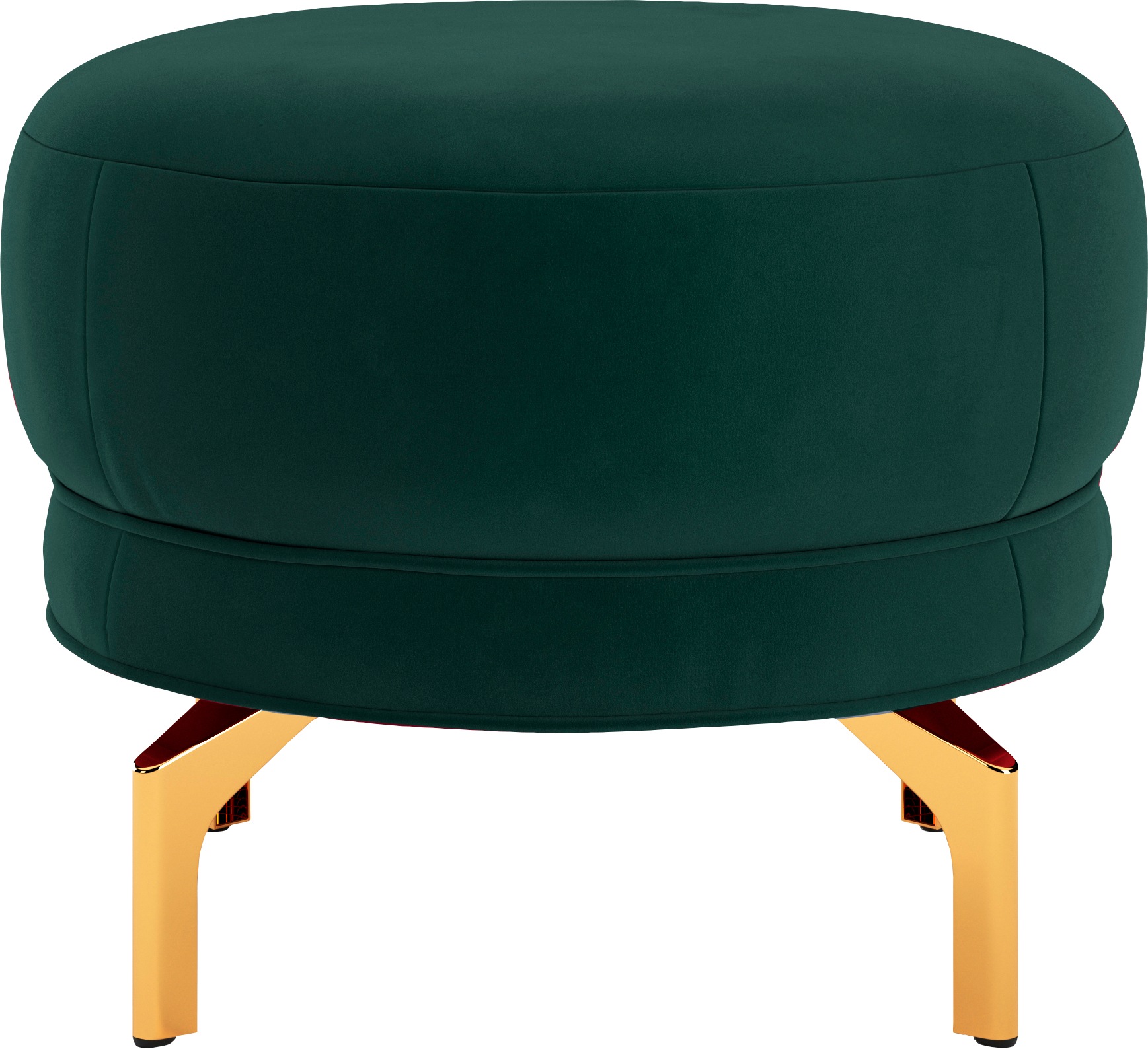 sit&more Polsterhocker »Orient 3«, goldfarbene Metallfüsse