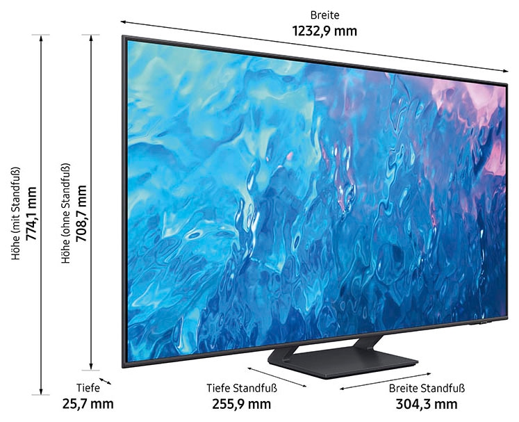 Samsung LED-Fernseher »GQ55Q70CAT«, Smart-TV, Quantum Prozessor 4K,Quantum HDR,Gaming Hub