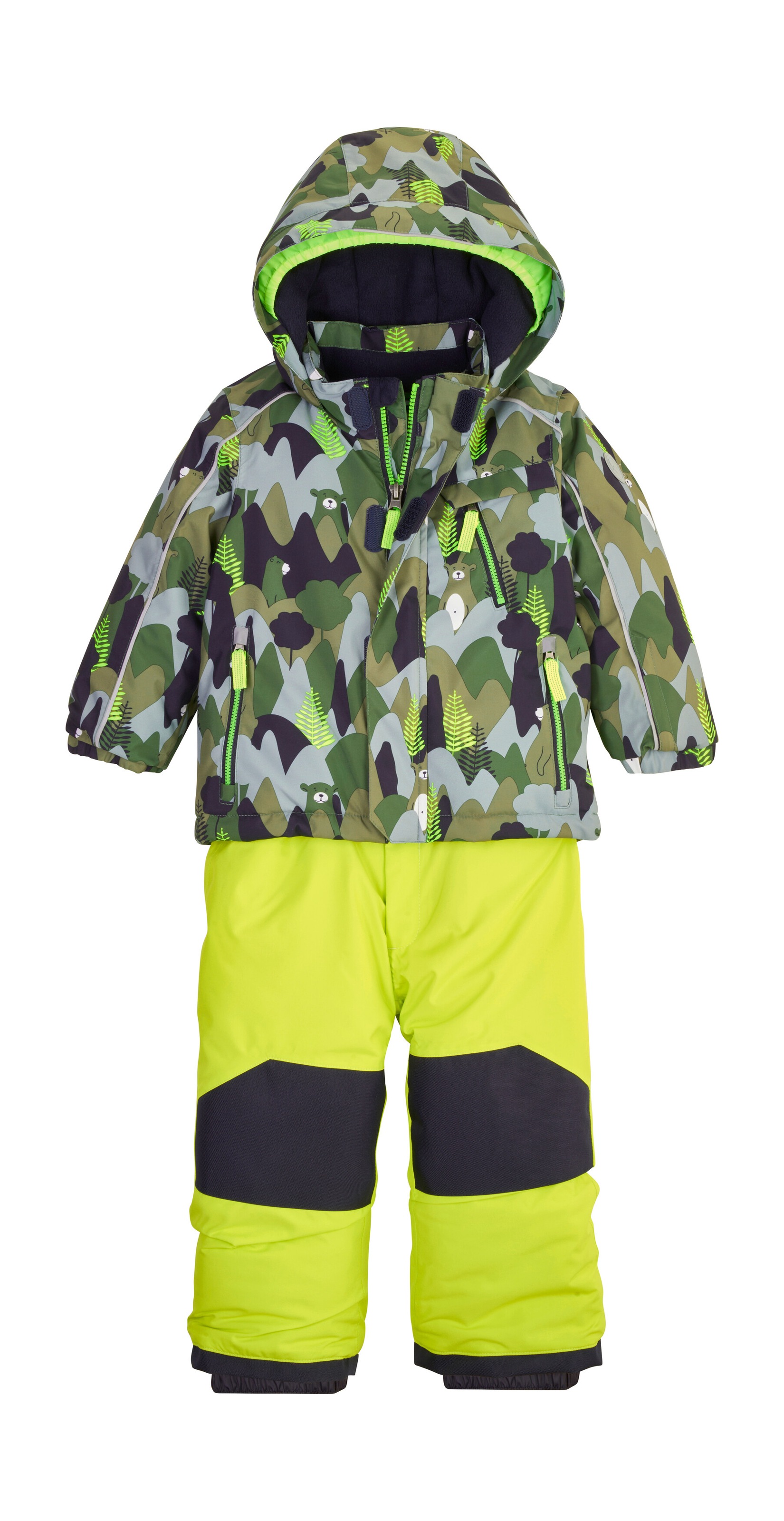 first instinct by killtec Skianzug »FISW 32 MNS JCKT AND PNTS« 3-in-1 Skioverall, Camouflage, reflektierend, wasser- und winddicht
