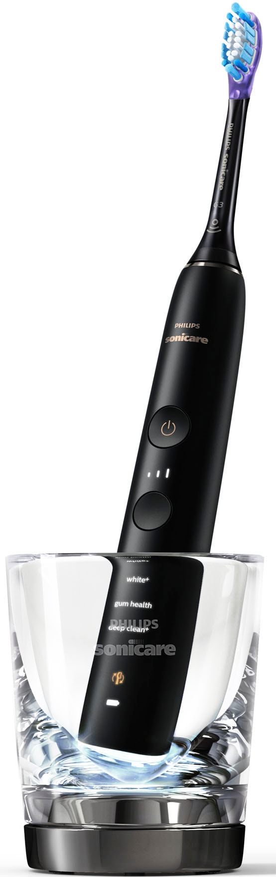 Philips Sonicare Elektrische Zahnbürste »DiamondClean 9400, HX9917«, 2 St. Aufsteckbürsten, mit integriertem Drücksensor, 4 Putzprogramme und 3 Intensitätsstufen