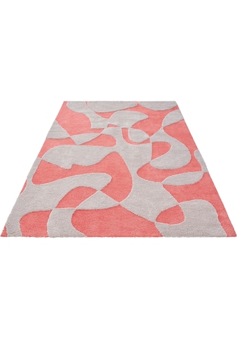Teppich »Liven, Hoch-Tief-Struktur Teppiche, modernes Muster, moderne Farben«, rechteckig