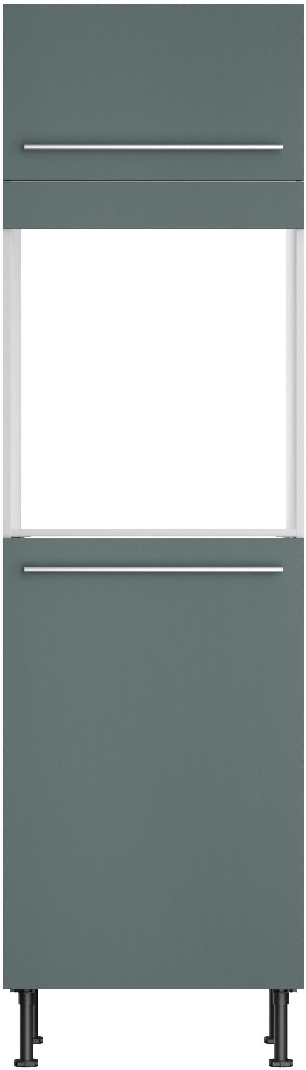 KOCHSTATION Backofen/Kühlumbauschrank »KS-Bern2«, B 60 cm, H 211,8 cm, 1 Klappe, 1 Tür (H 89,2 cm), 1 feste Blende