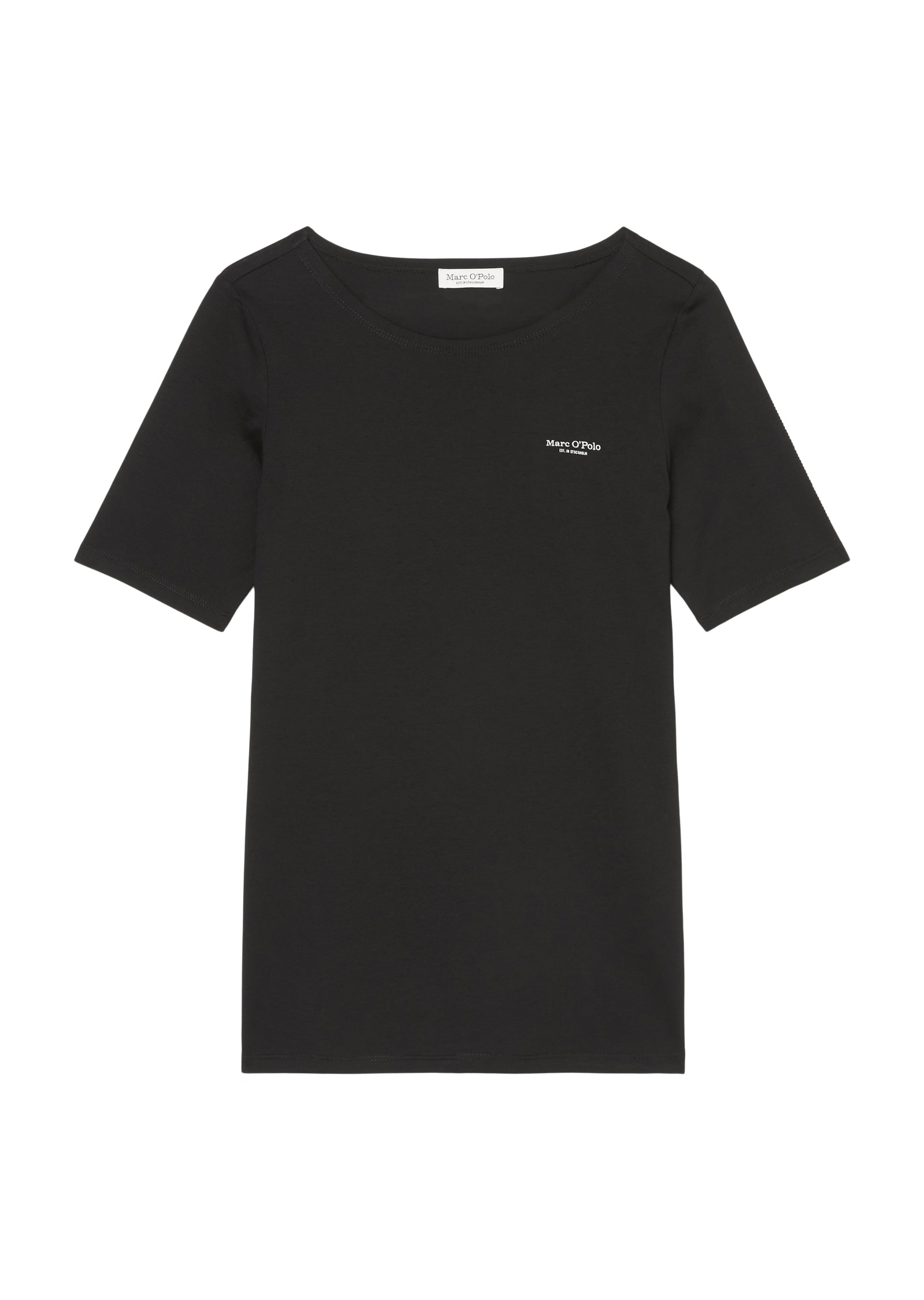 O\'Polo kleinem mit Schweiz short-sleeve, Brust logo-print«, online der Jelmoli-Versand bei Marc »T-shirt, bestellen auf neck, Logo T-Shirt round