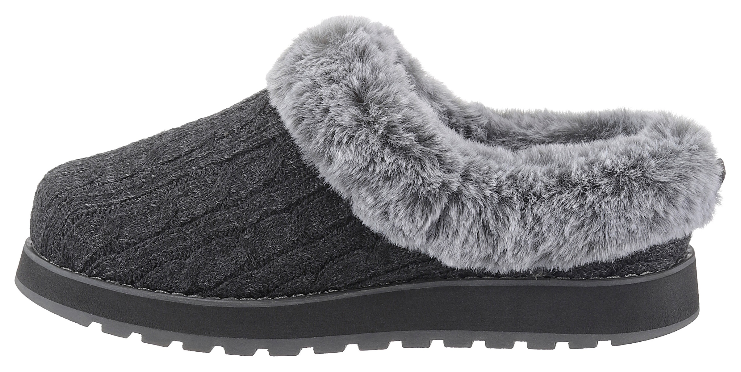 Skechers Pantoffel »KEEPSAKES - ICE ANGEL«, Hausschuh in Strick-Optik