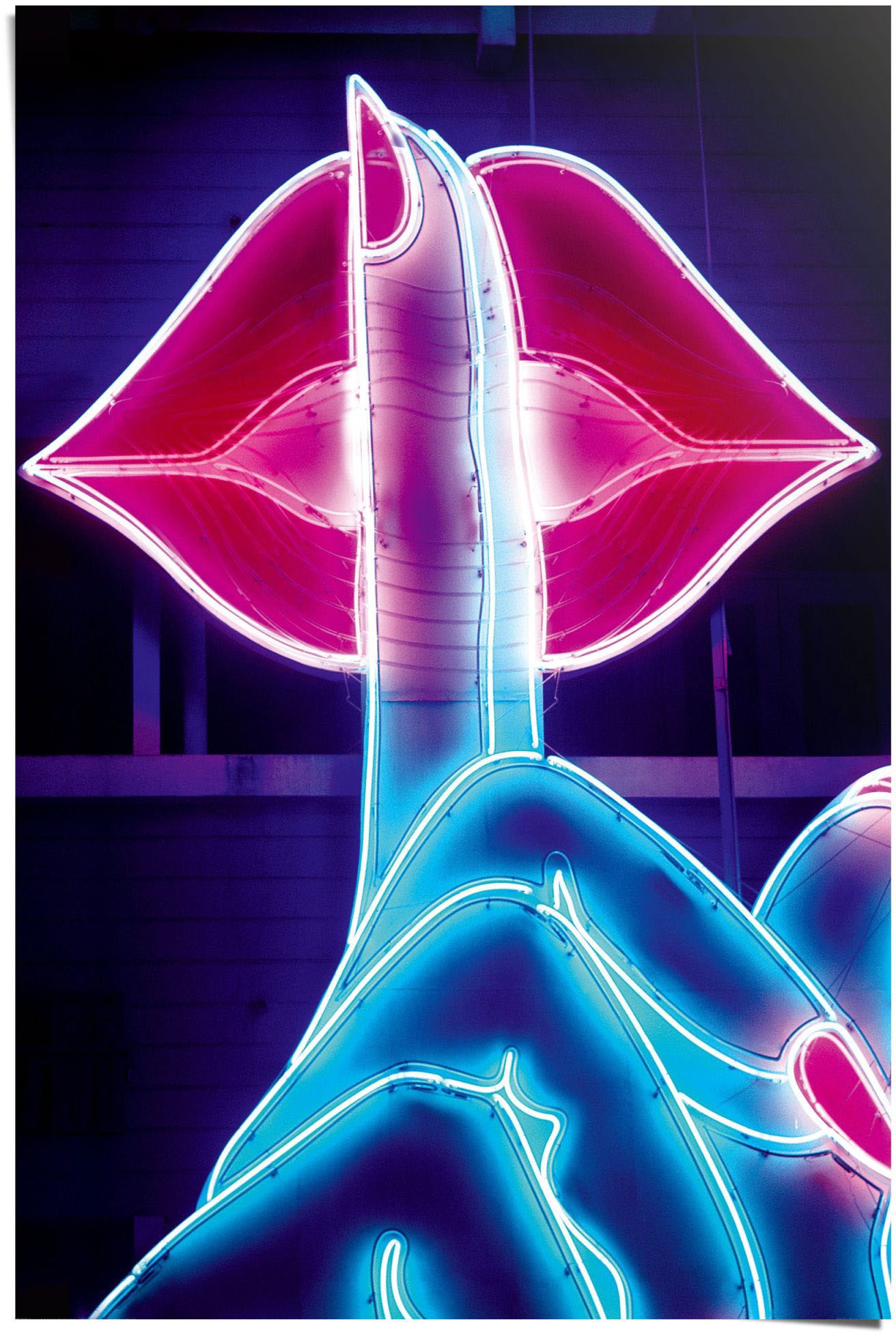 Reinders! Poster »Neon Lips«, (1 St.)
